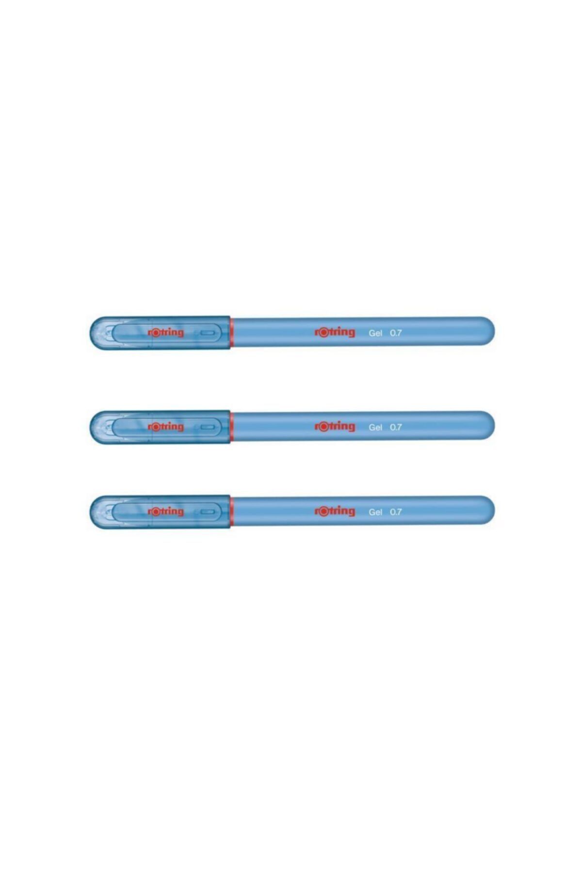 Rotring Jel Mürekkepli Tükenmez Kalem Açık Mavi 3'lü