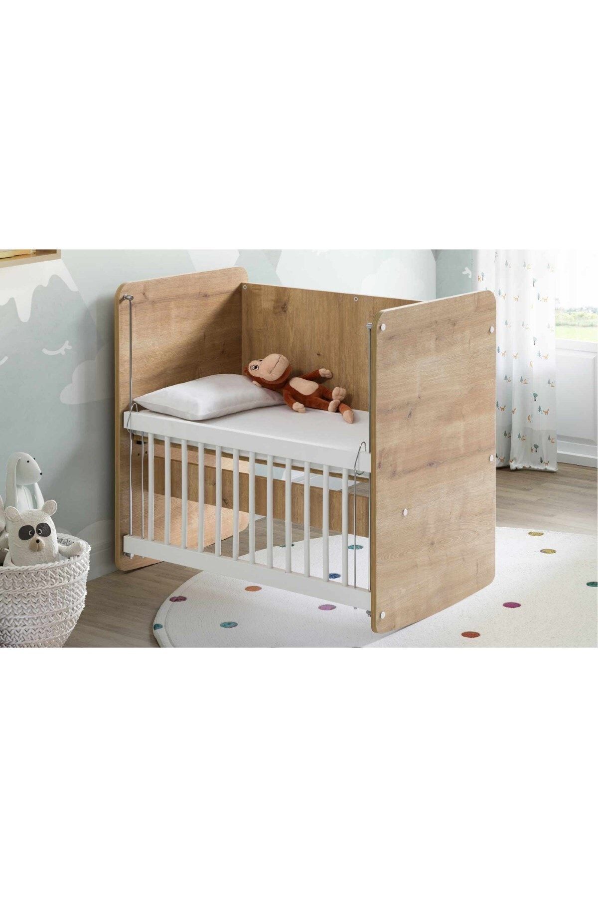 Babywhen Pratik Sallanır Anne Yanı Beşik 50x90 Ahş