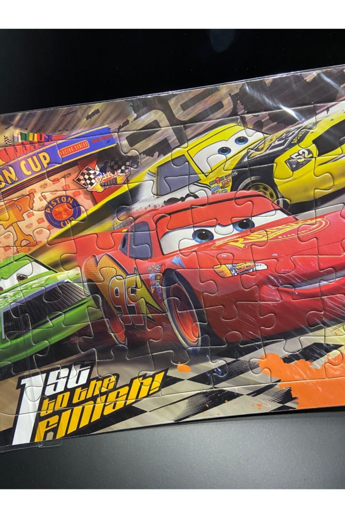 Panda Şimşek Mcqueen 42 Parça Çocuk Puzzle