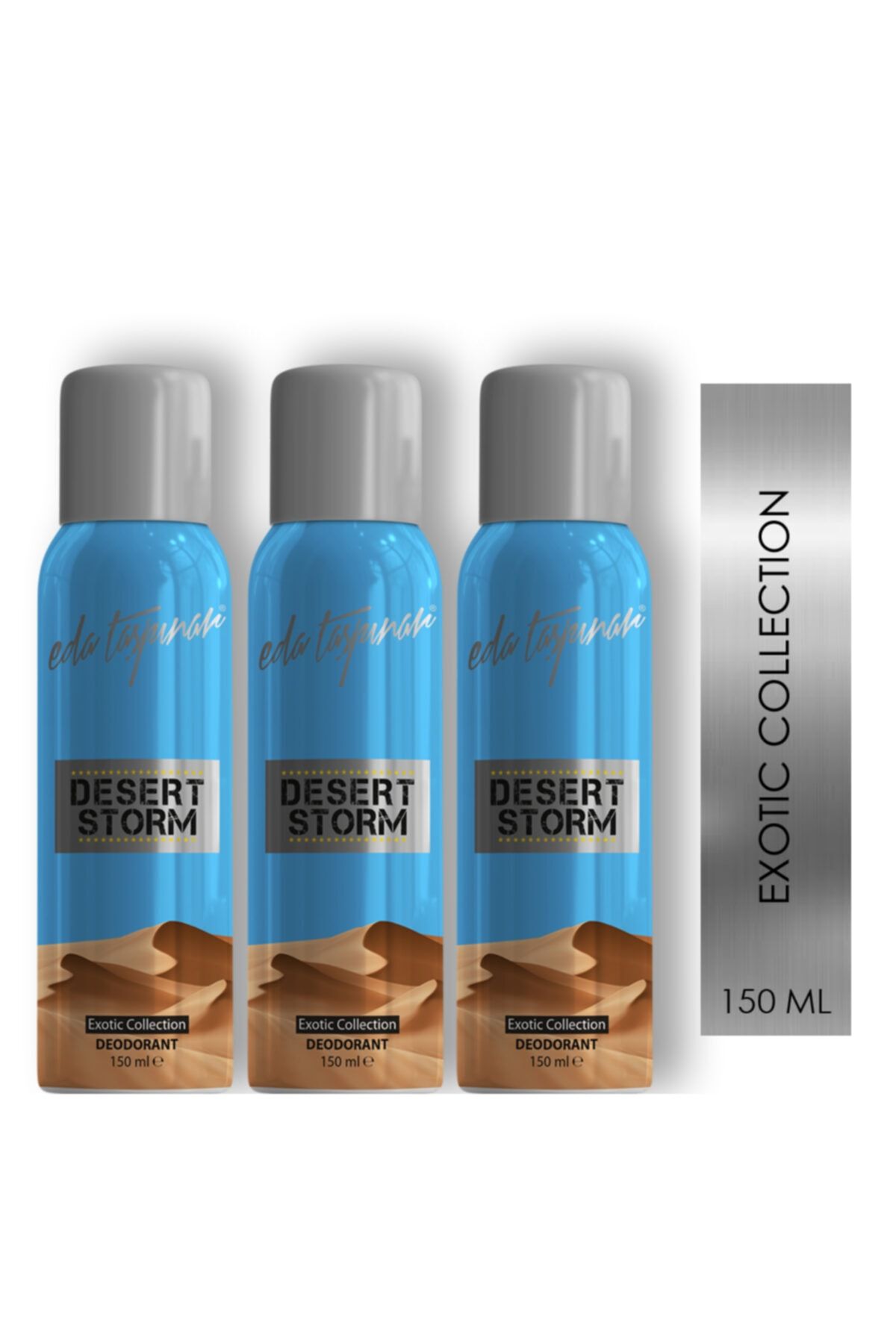 Eda Taşpınar Desert Storm Deodorant  150ml  3 Adet