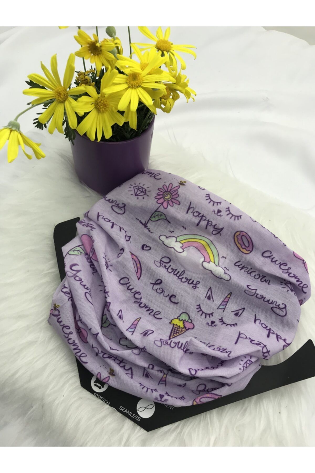 MARTI BUTİK Unicorn Donut Unisex Buff Bandana