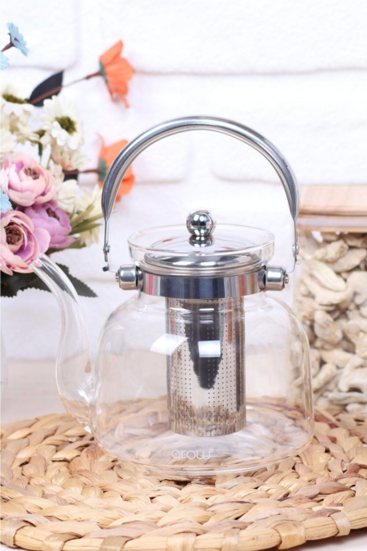 EWs Ateşe Dayanıklı Cam Demlik 1600ml
