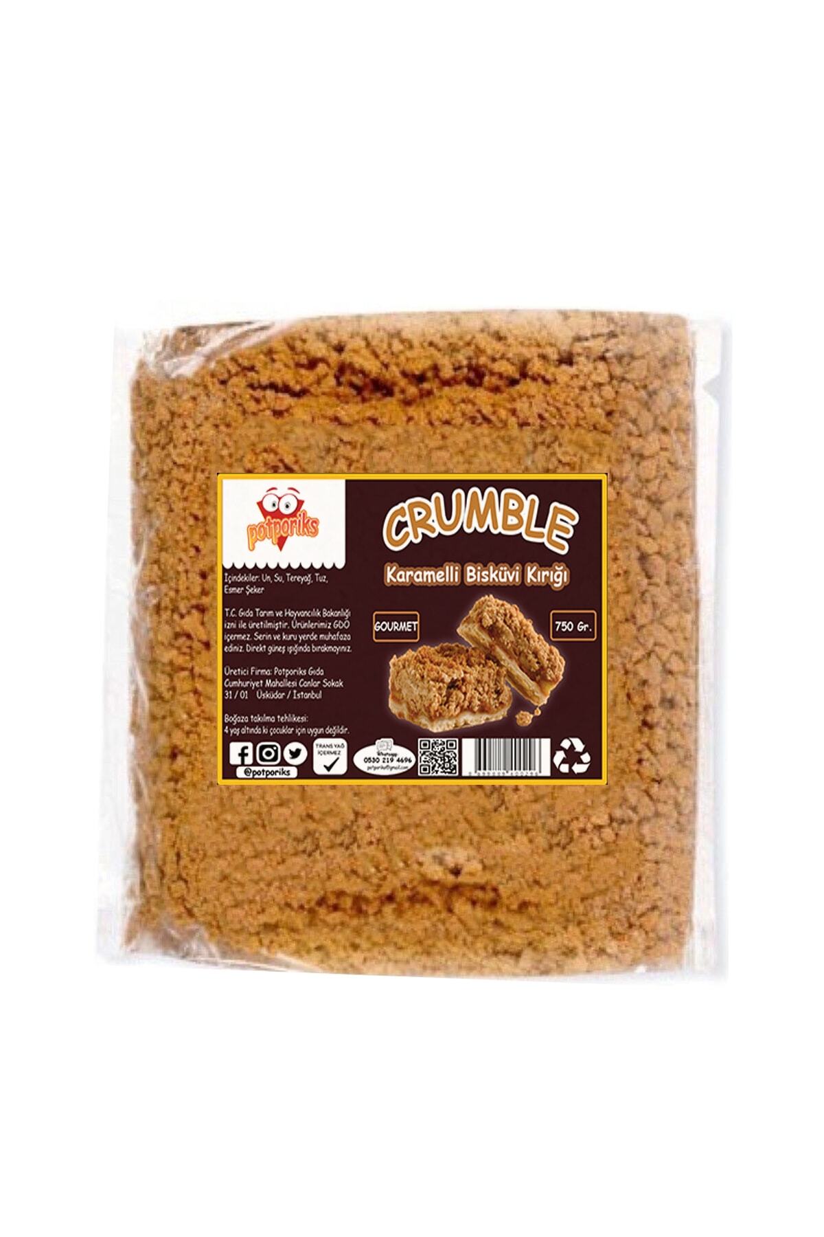 Potporiks Karamelli Crumble Bisküvi Kırıkları 750 Gr.