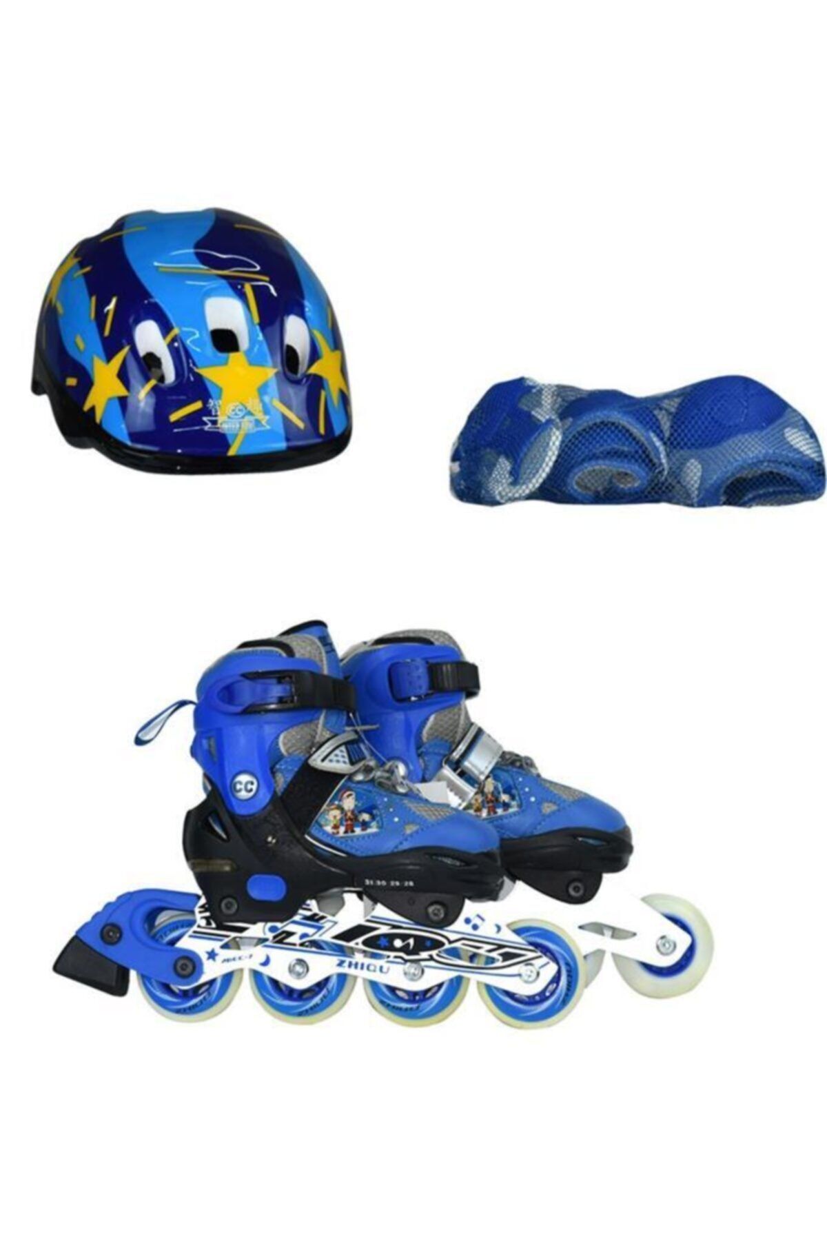 Furkan Işıklı Paten Set 28-31 Mavi Paten Çocuk Paten