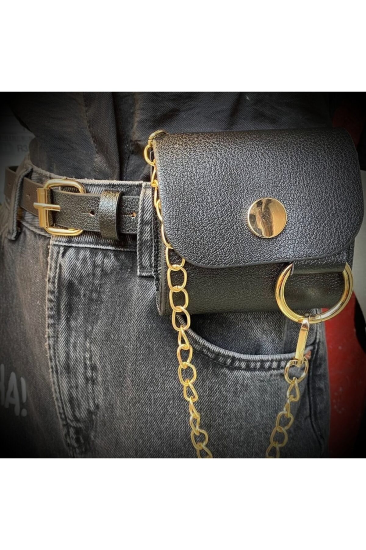 BRAND&BELT Küçük Çanta Detaylı Kemer