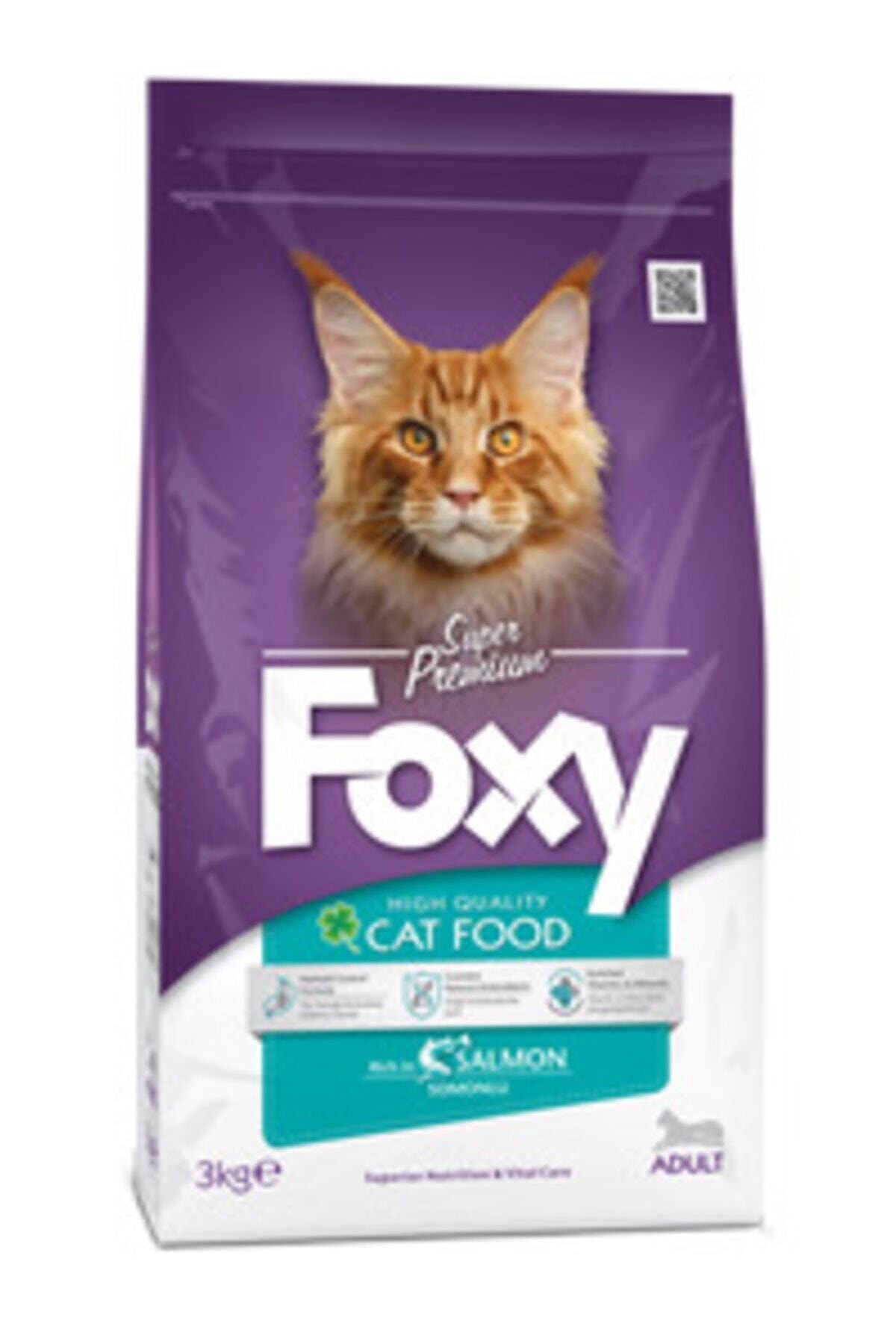 Foxy Yetişkin Kedi Maması Somonlu Süper Premium (3 Kg)