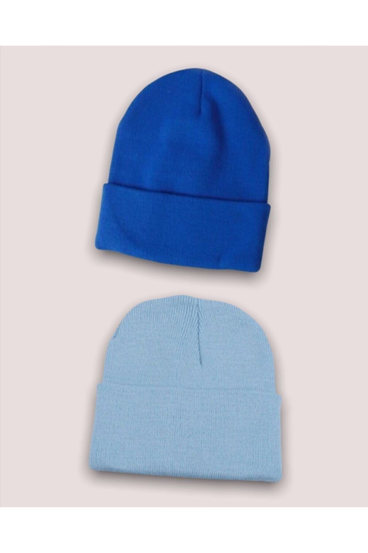 GKZstore Unisex Basic Bere Seti Bebe Mavisi & Saks Mavi Ikilibereset