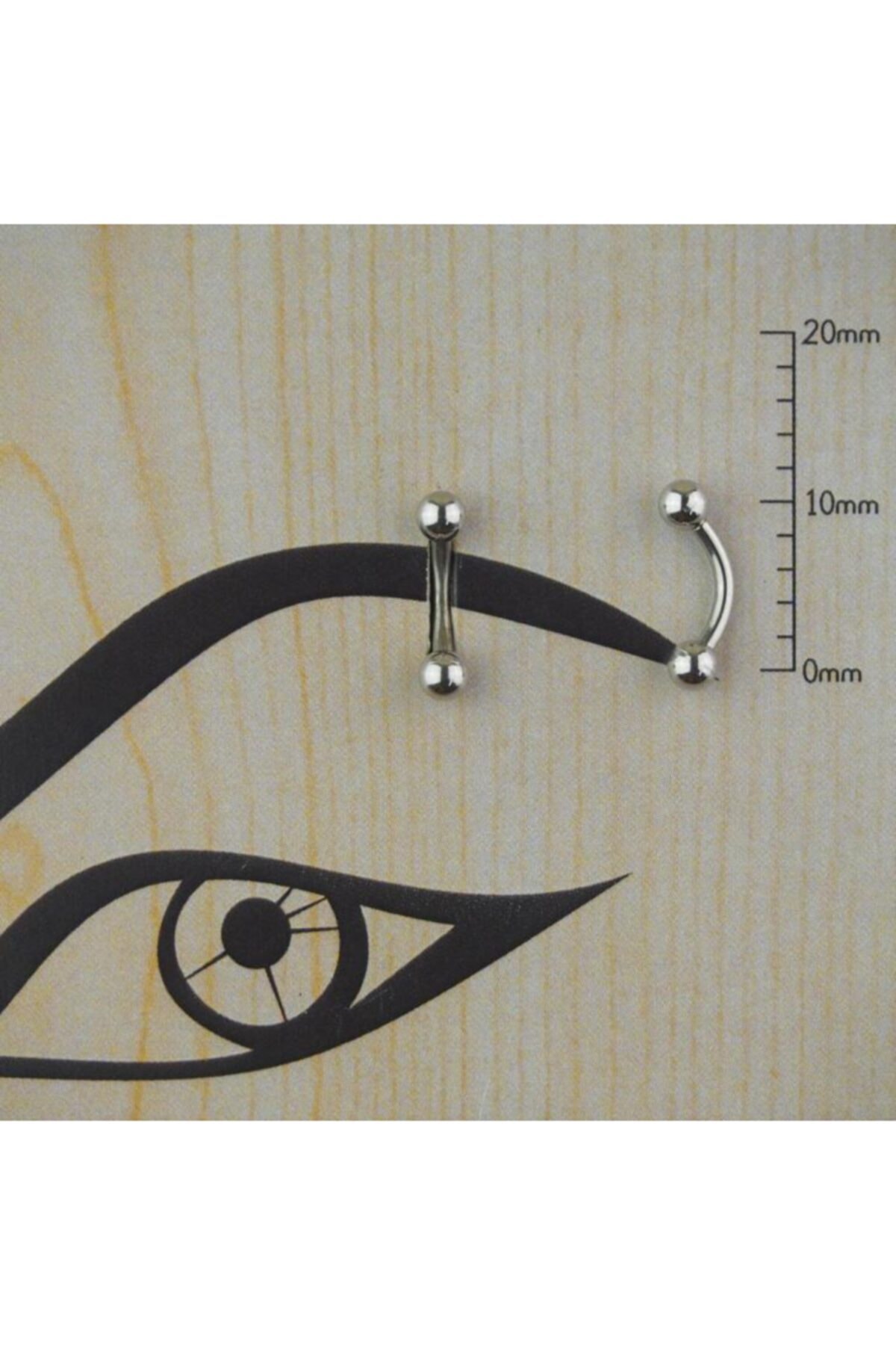 familystore 6mm Cerrahi Çelik Kaş Piercing
