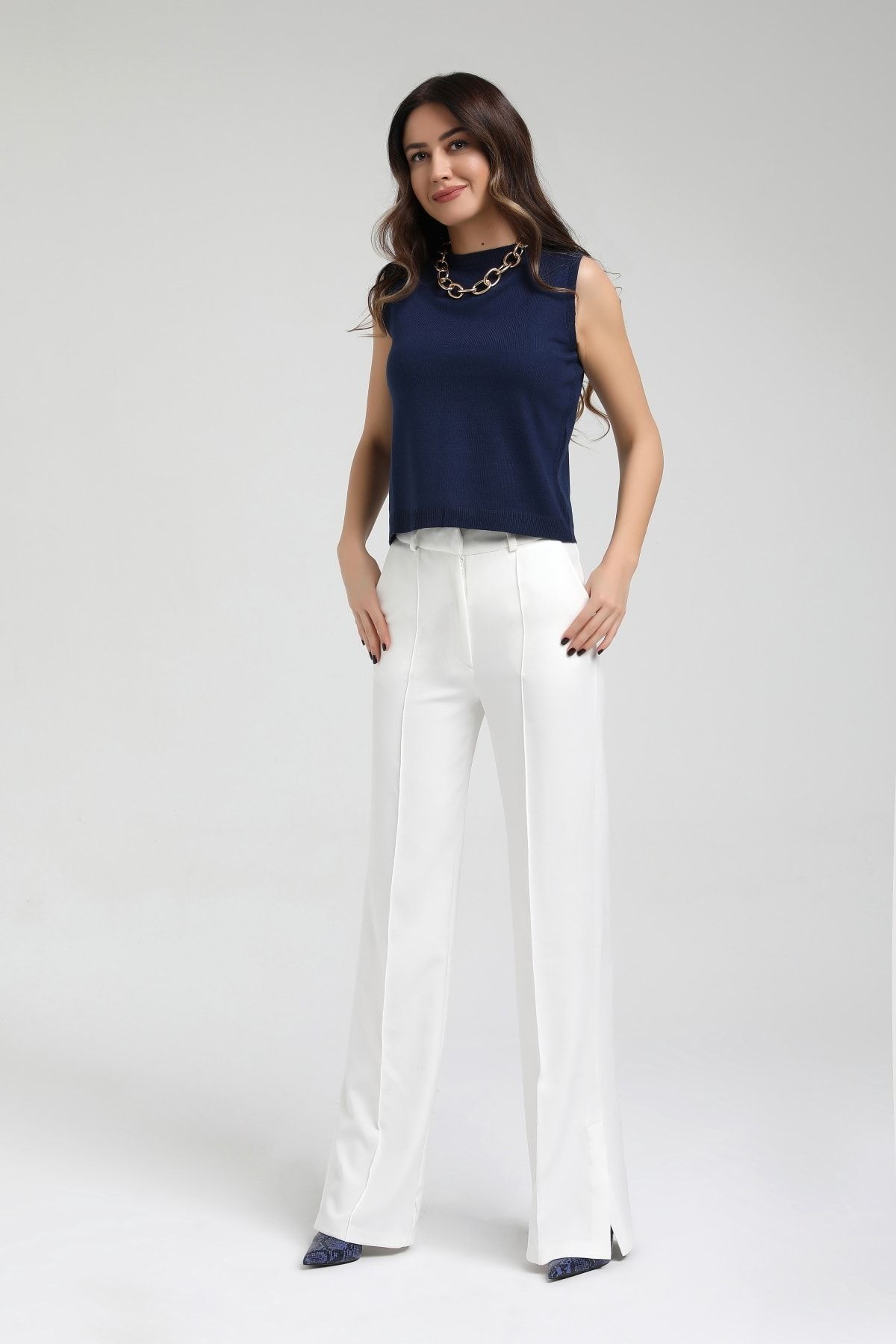 GILEA COLLECTION Lacivert Triko Bluz
