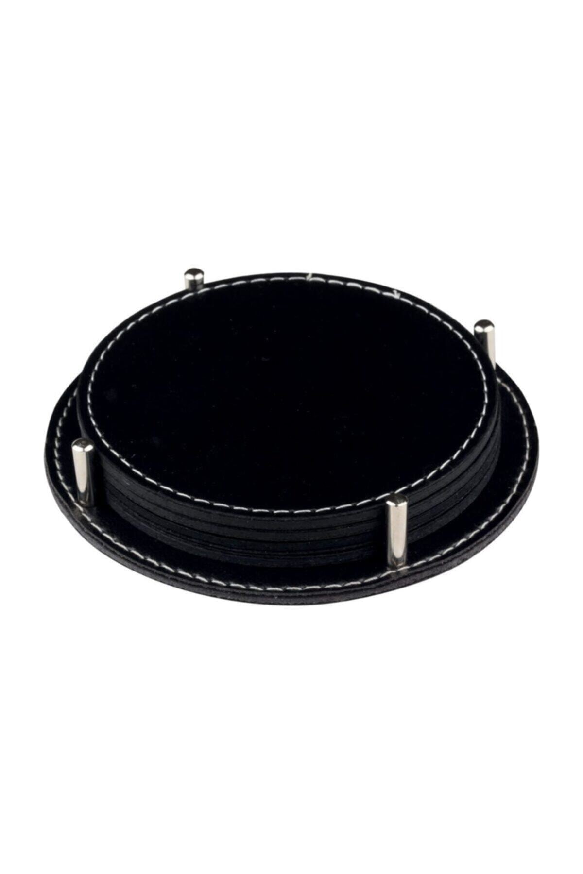 Fırsat Kapıda Deri Bardak Altlığı - Takım