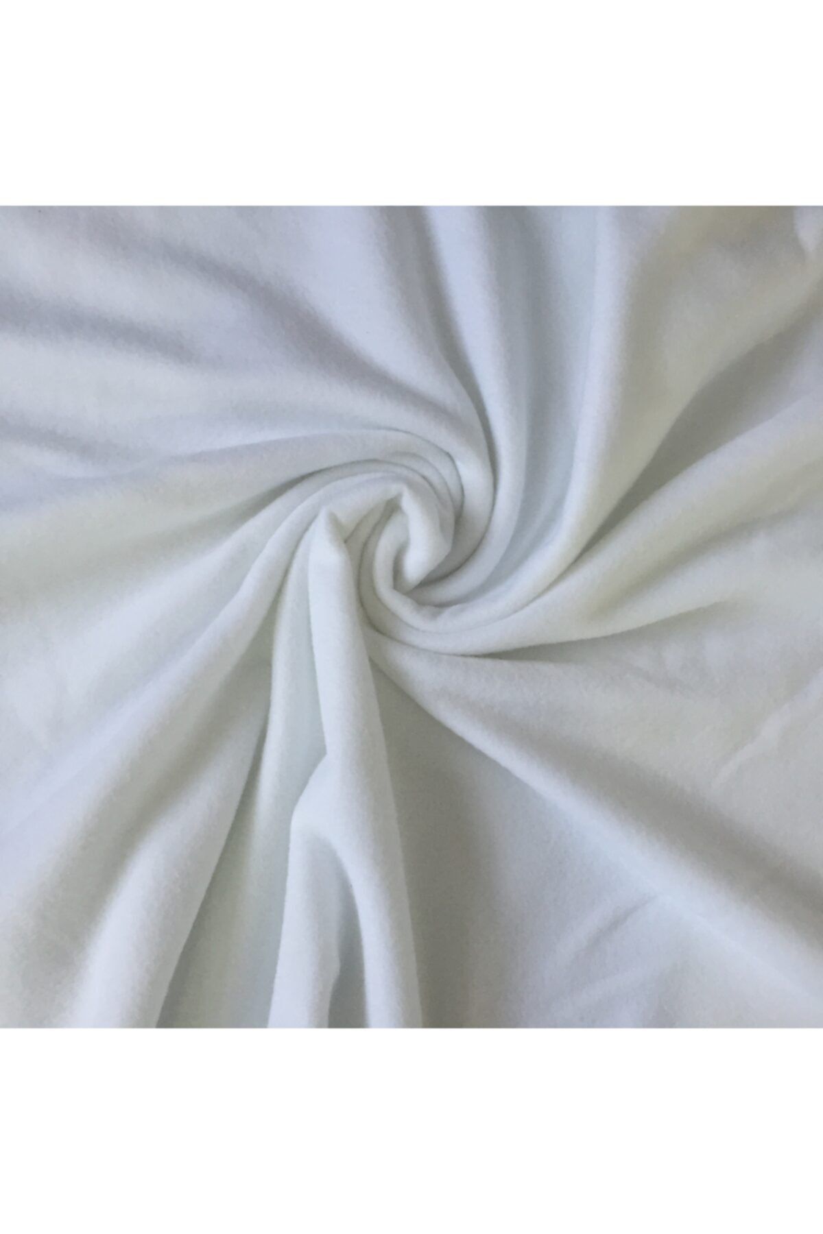 Hazel Tekstil Metrelik Ince Beyaz Polar Kumaş