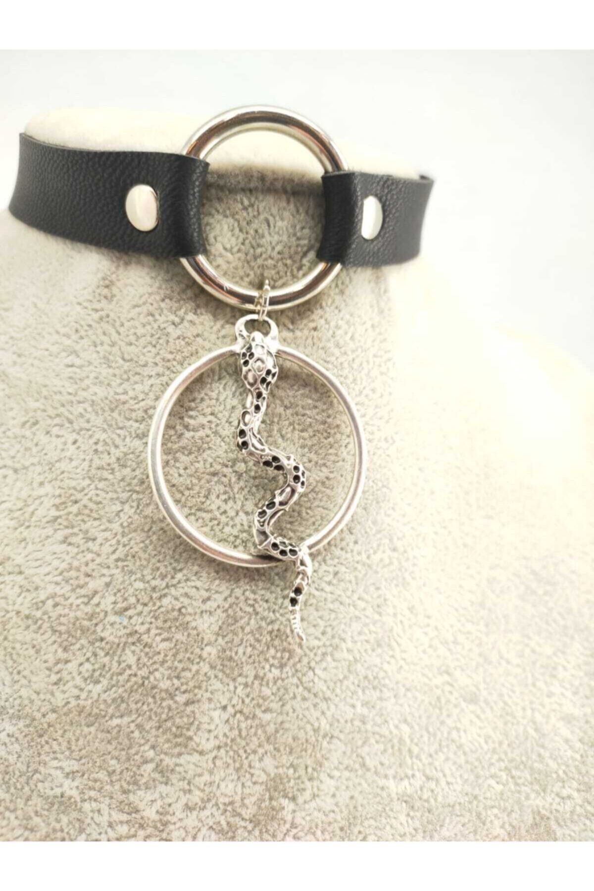 Fugusugu Snake In The Circle Gotik Choker