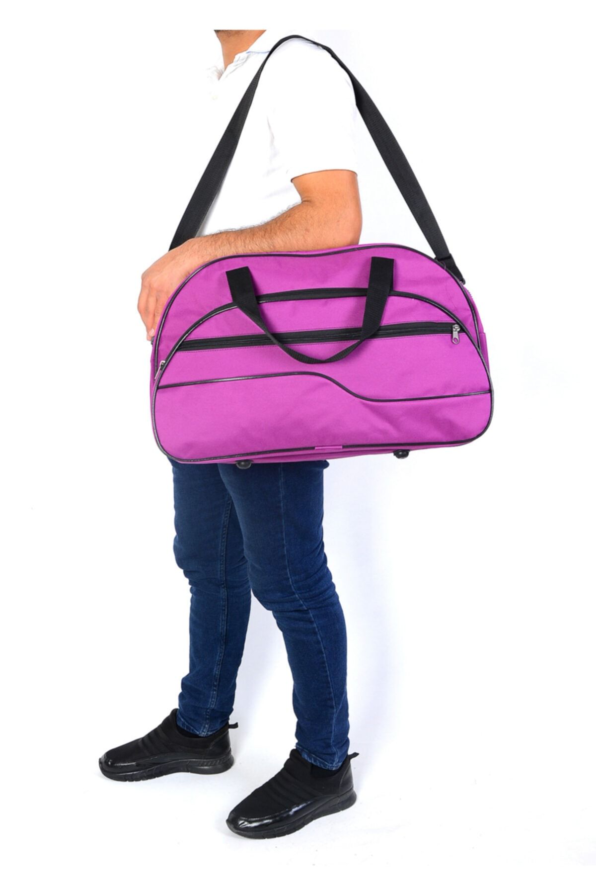 OBAY LİFE Unisex Planet Lila Seyehat El Valiz Çantası