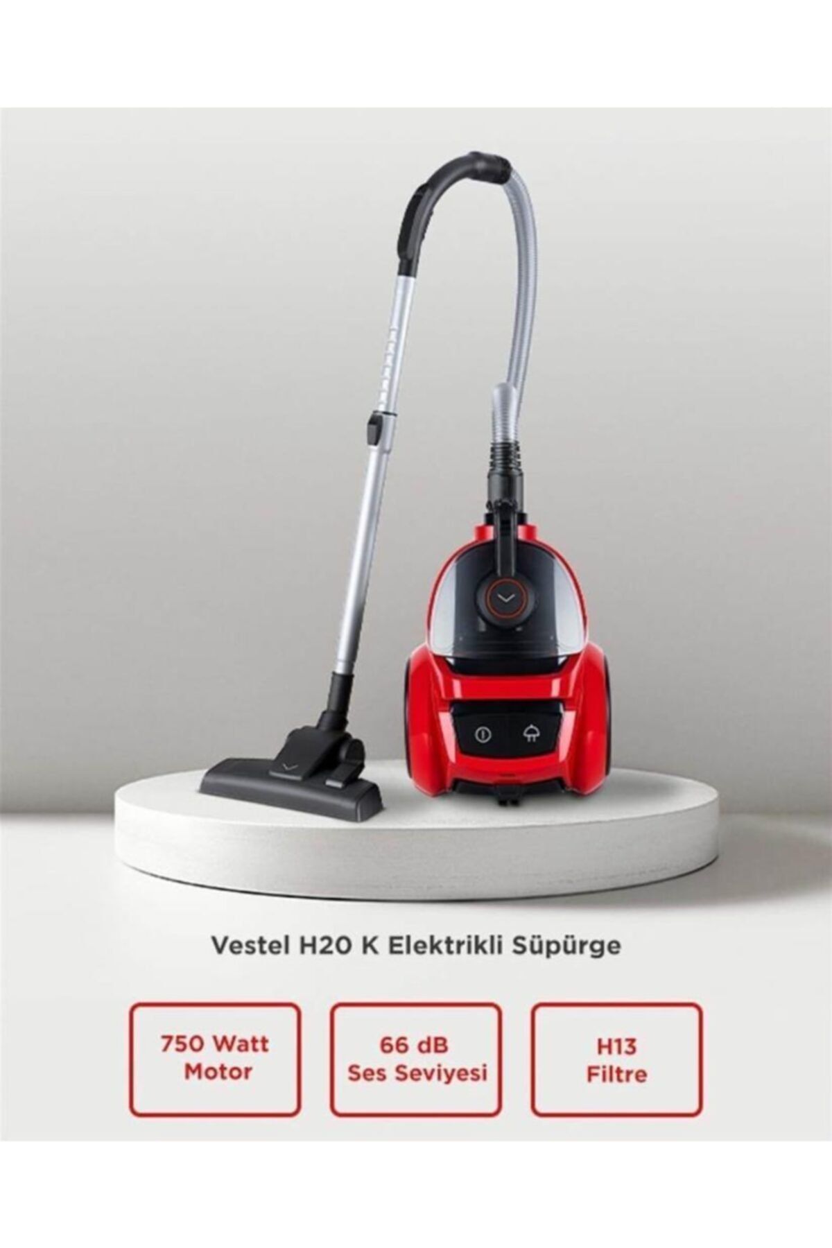 Vestel H20 K 750w Toz Torbasız Elektrikli Süpürge