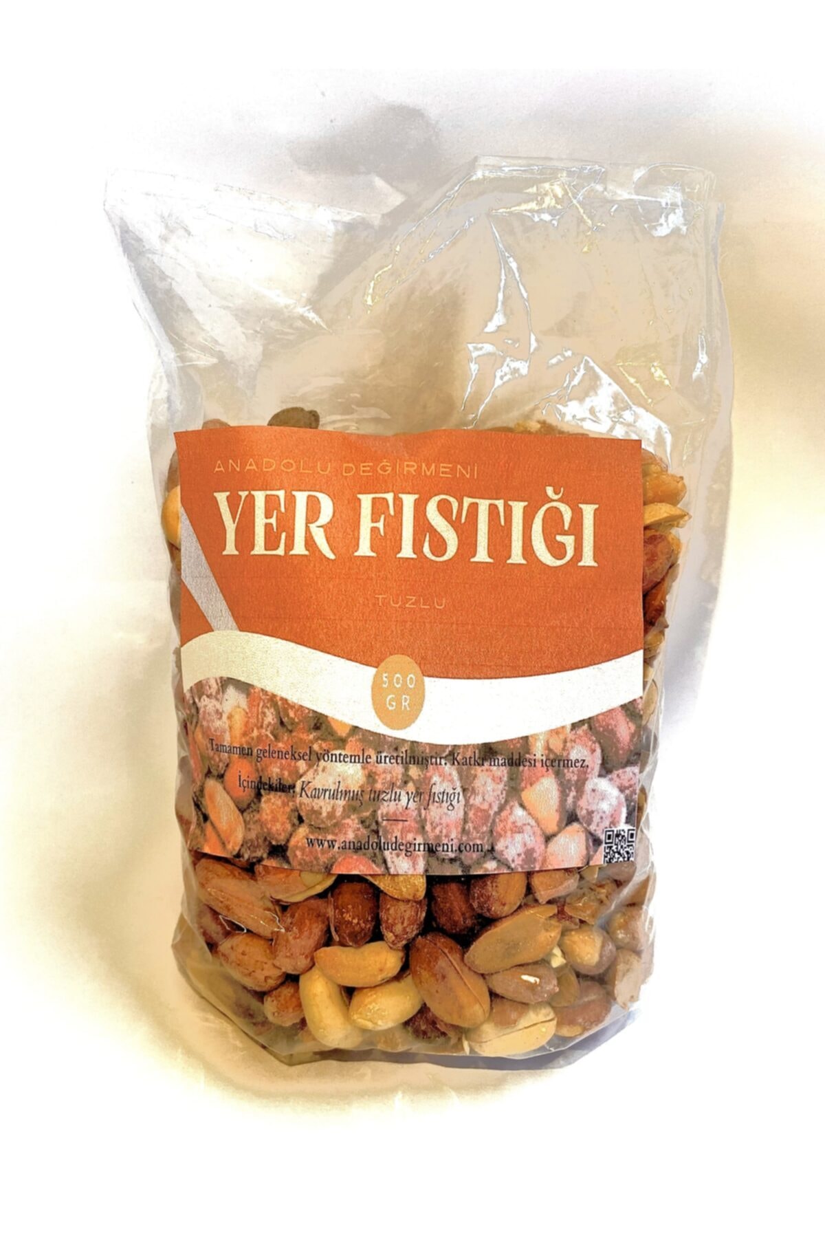 ANADOLU DEĞİRMENİ Çifte Kavrulmuş Iri Boy Tuzlu Fıstık Içi (500 GR)