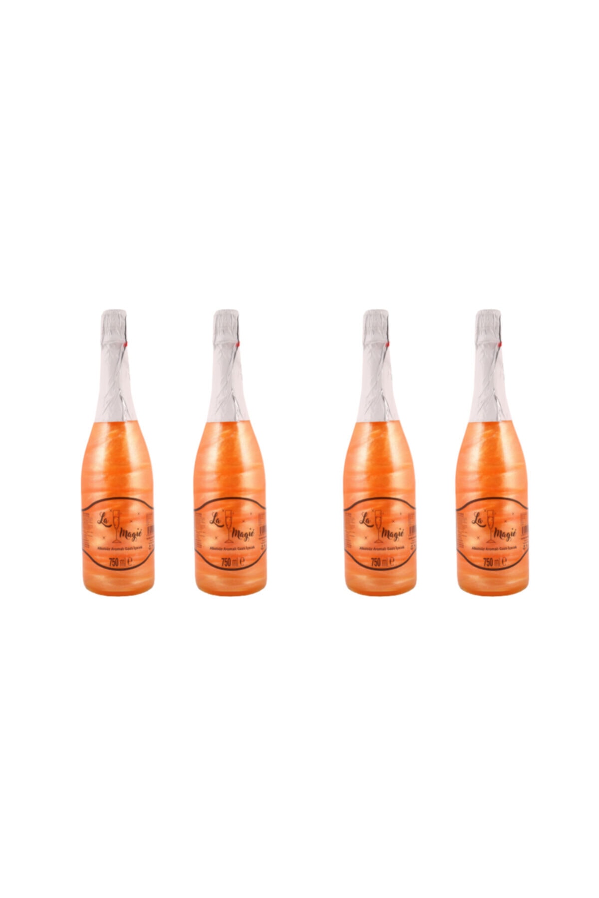 La Magié Mango Aromalı Gazlı Simli Alkolsüz İçecek 4x750 ml