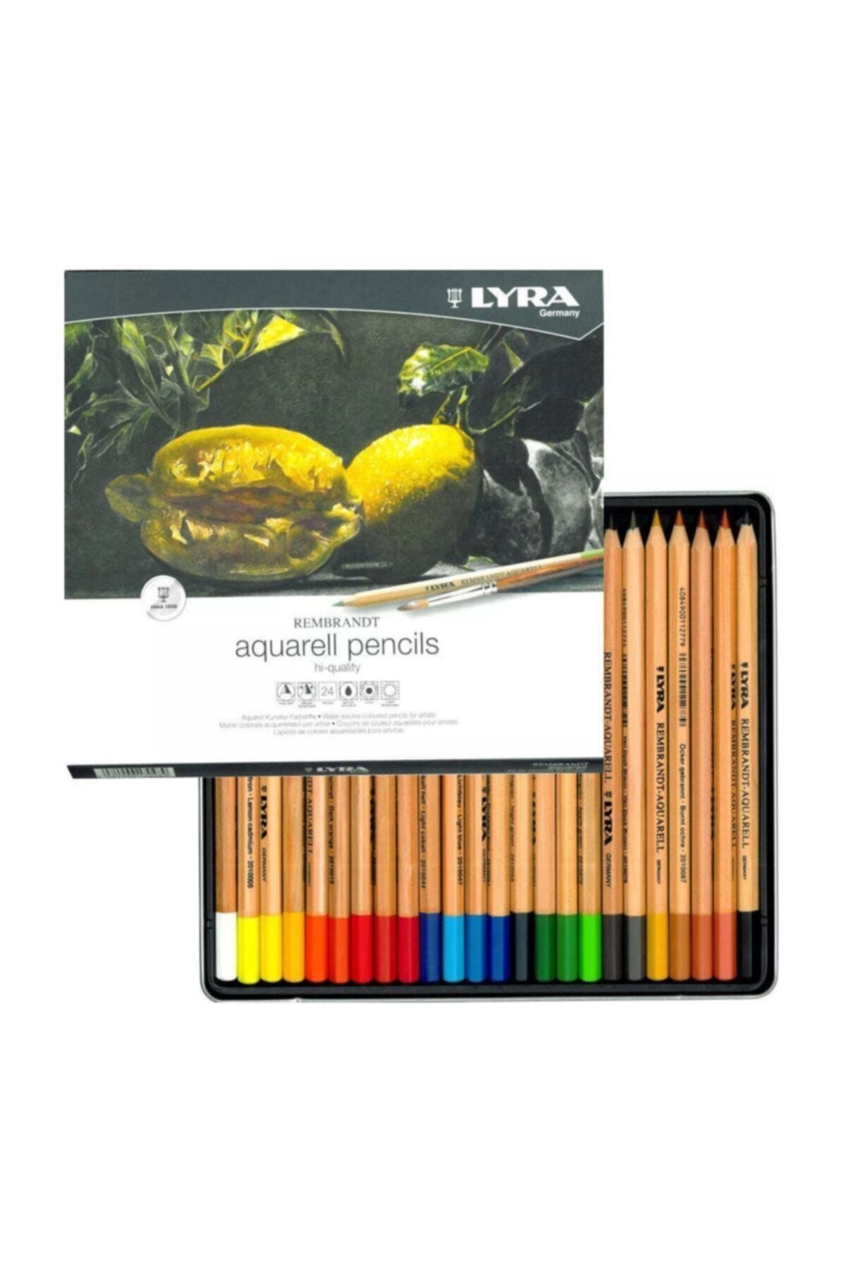 LYRA Rembrandt Aquarell Sulu Boya Kalem Seti 24lü Metal Kutu