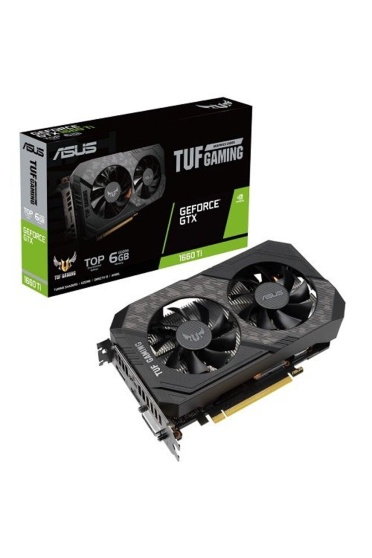 ASUS Tuf-gtx1660tı-t6g-evo-gamıng 6g 192 Bıt Ddr6 Dp Hdmı Dvı Dırectx 12