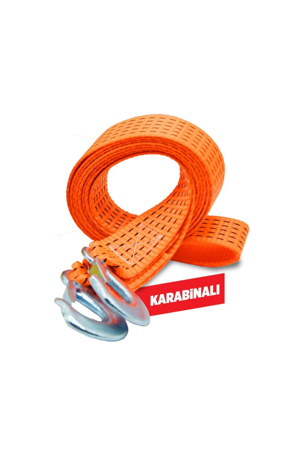 hzrteknoloji Karabinalı Çeki Halatı Çantalı 3000 Kg Kilo 3000kg 3 Ton 3,5 Metre Trafik Seti Kış Ürünleri