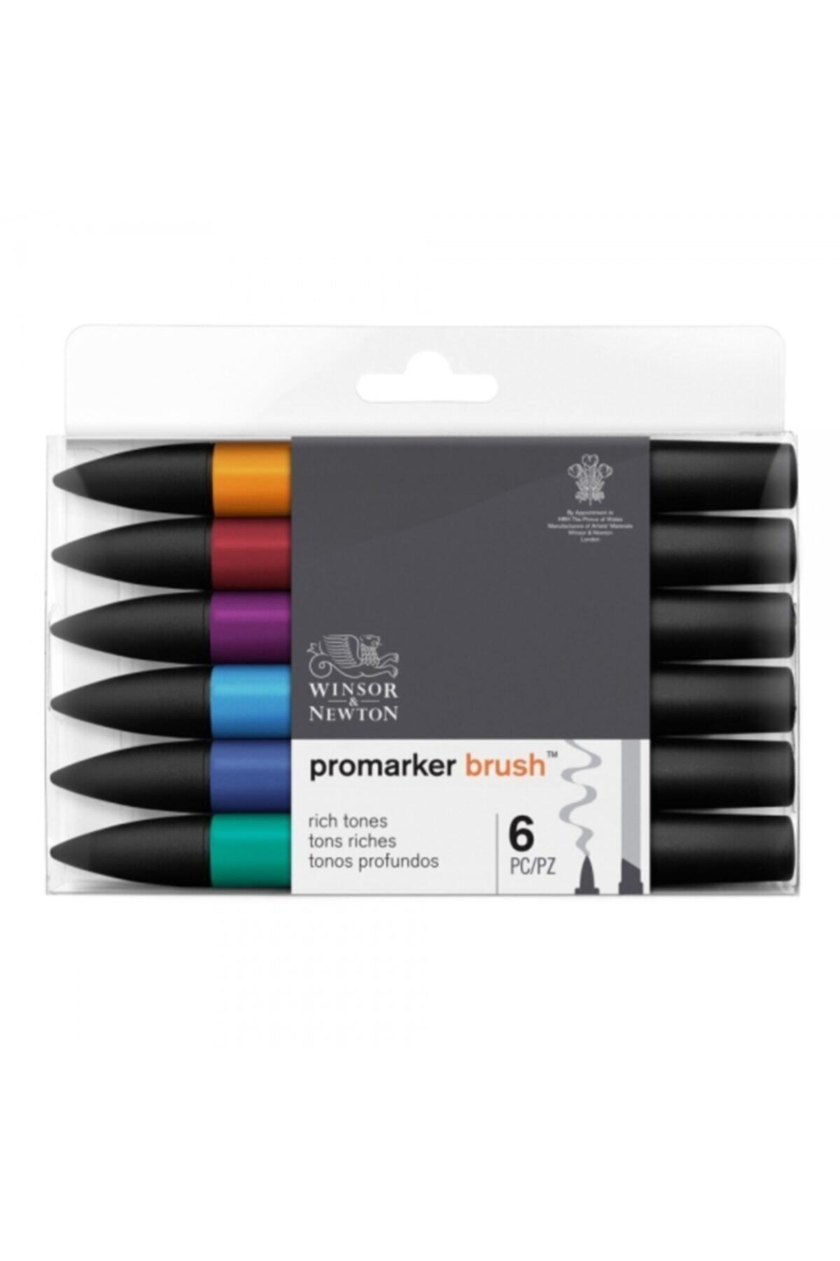 Winsor Newton Promarker Brush Zengin Tonlar Seti  6 Renk