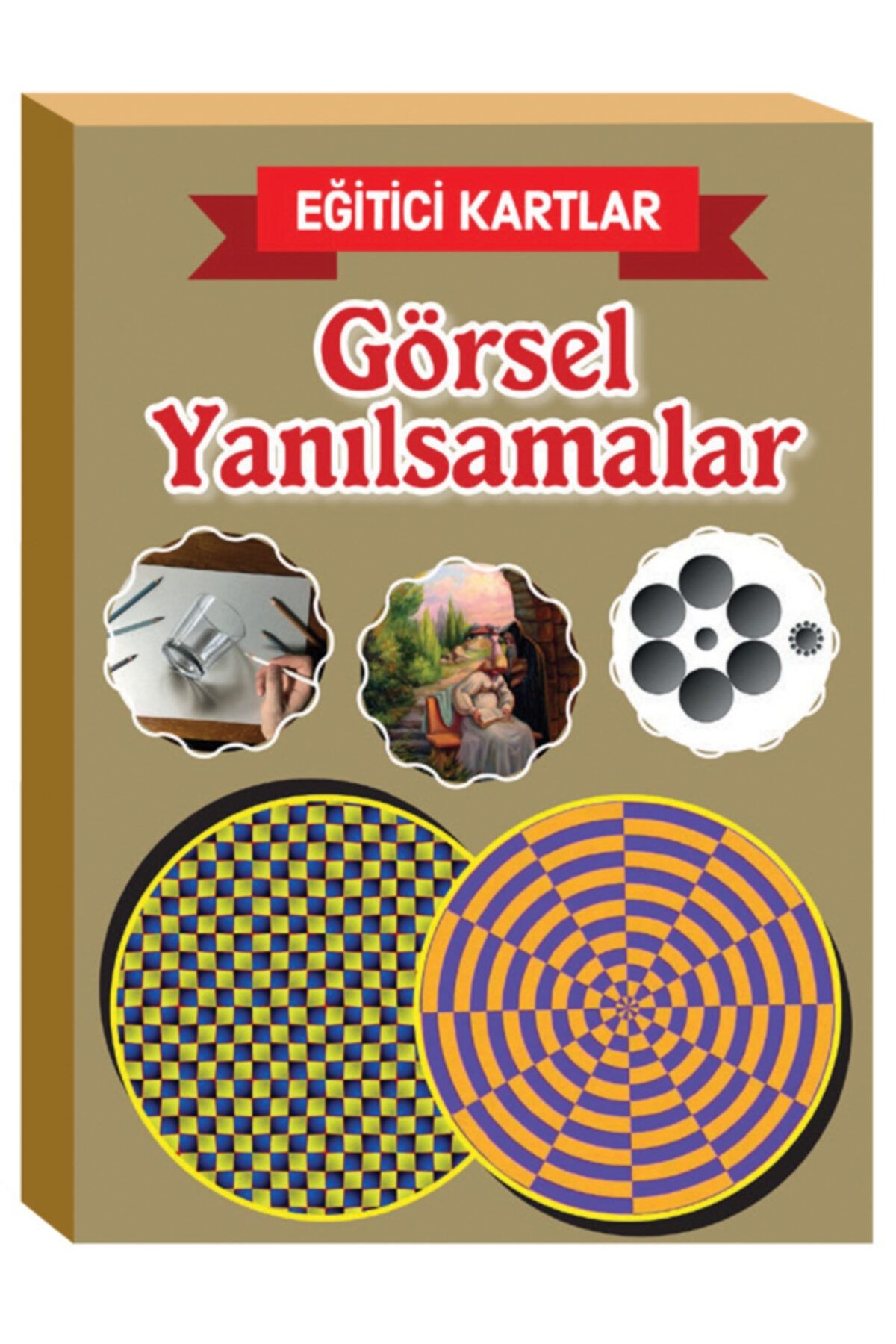 Yağmur Çocuk Eğitici Kartlar Görsel Yanılsamalar