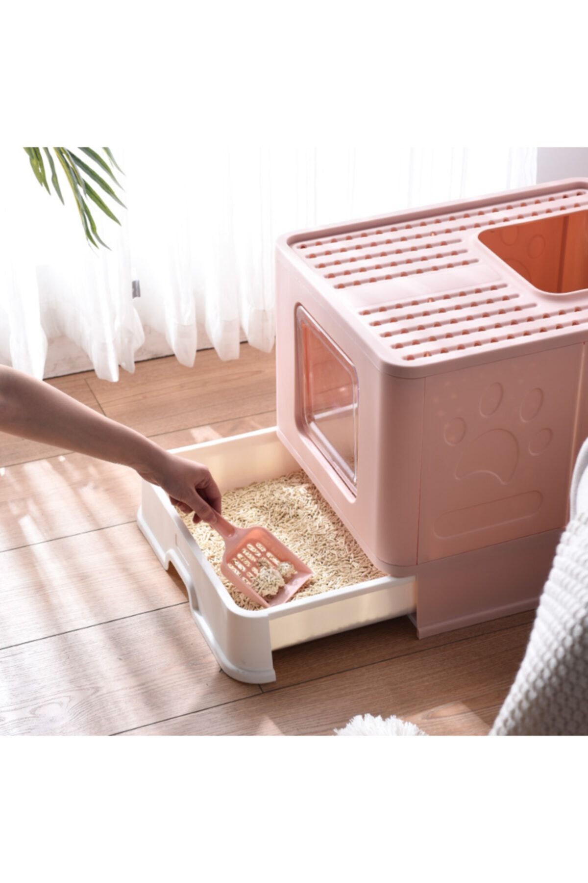 MİKOPET Elevator Lux Kapalı Kedi Tuvaleti Ve 1kg Palet Kedi Kumu (hediye!)