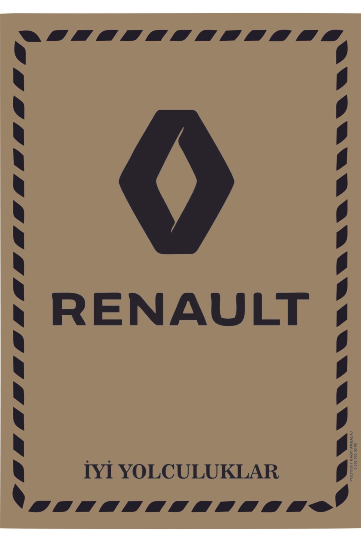 Poly Soft Kağıt Renault Baskılı Oto Paspas Kağıdı 100 Adet 35x50cm 135gr.