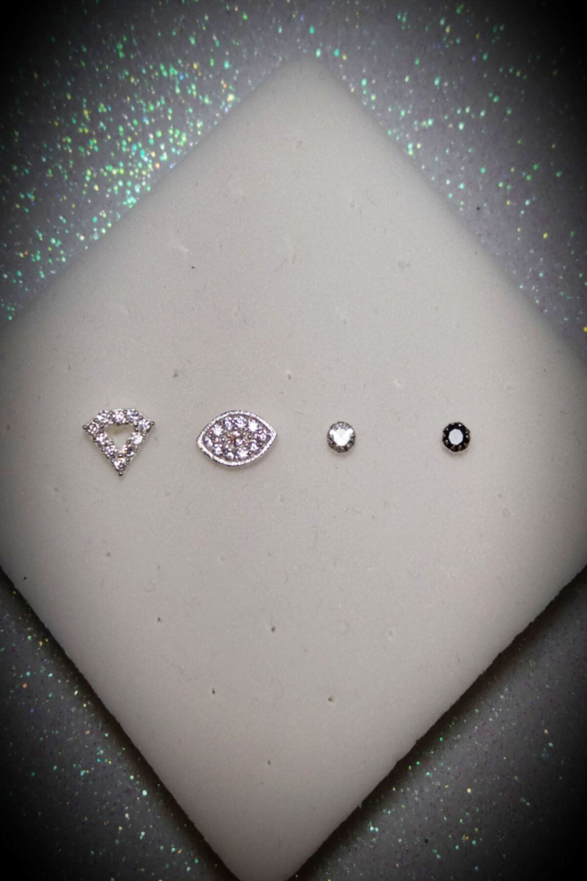 Si&Si Accessories 925 Ayar Gümüş 4 Adet Zirkon Taşlı Hızma Set 16