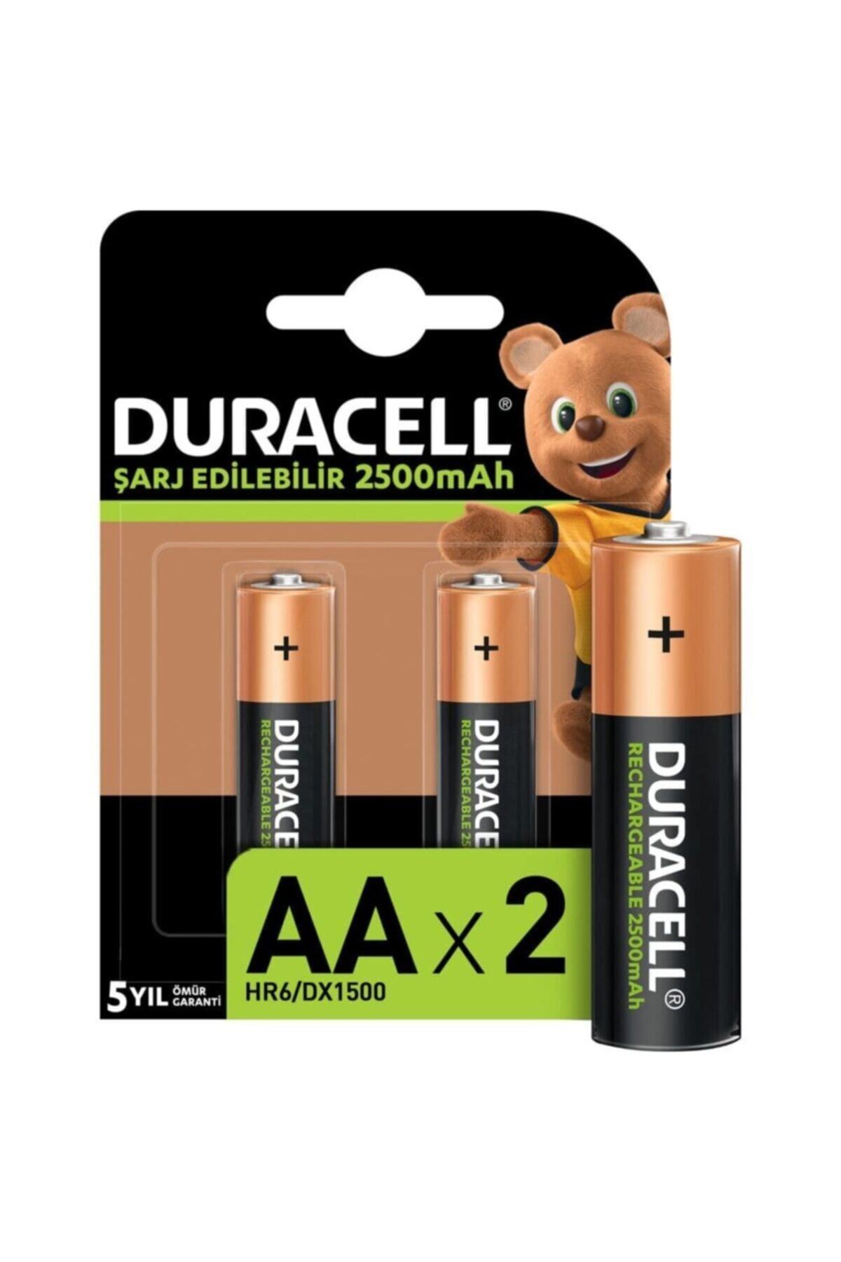 Duracell Şarj Edilebilir Aa 1.2v 2500 Mah Kalem Pil 2li