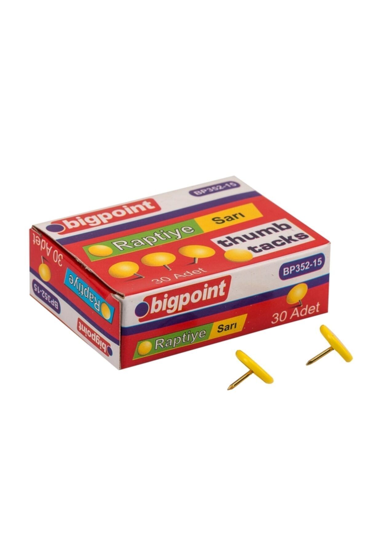 Bigpoint Renkli Raptiye Sarı 10'lu Kutu