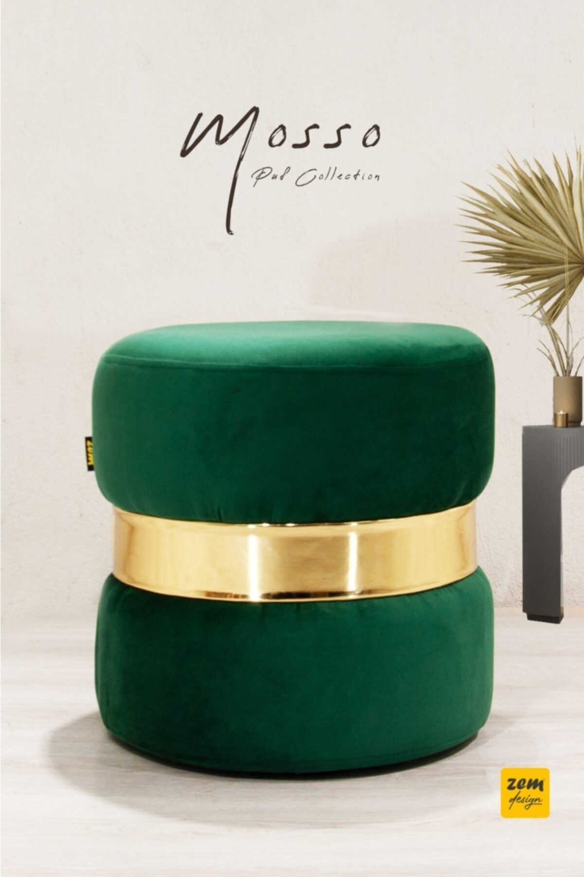 Zem Mosso Puf Green Gold