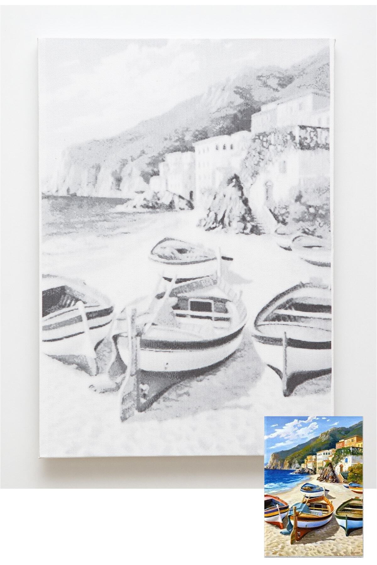 10ART SANATSAL Çizilmiş Baskılı Tuval 40*60 Cm