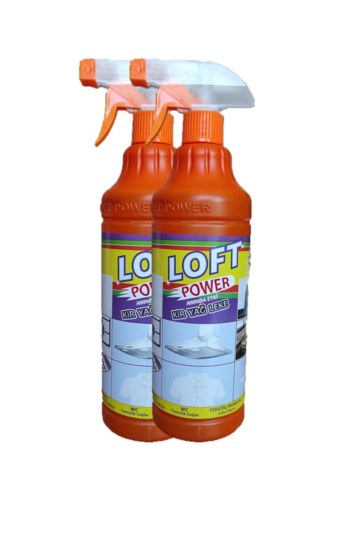 Loft Power Ağır Yağ Ve Kir Sökücü Leke Çıkarıcı Ve Yüzey Temizleyici 2 Adet