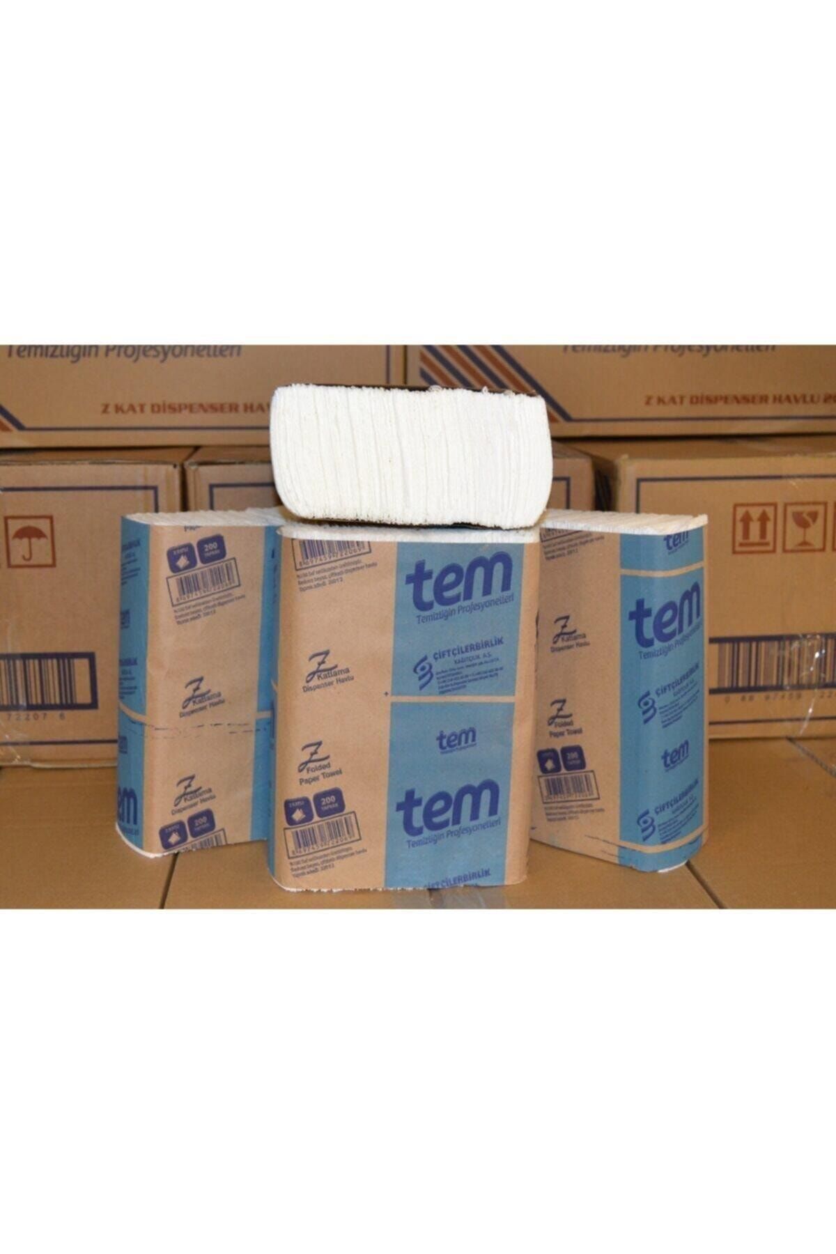 TEM 200 Lü Standart Z Havlu 21*20 12 Paket