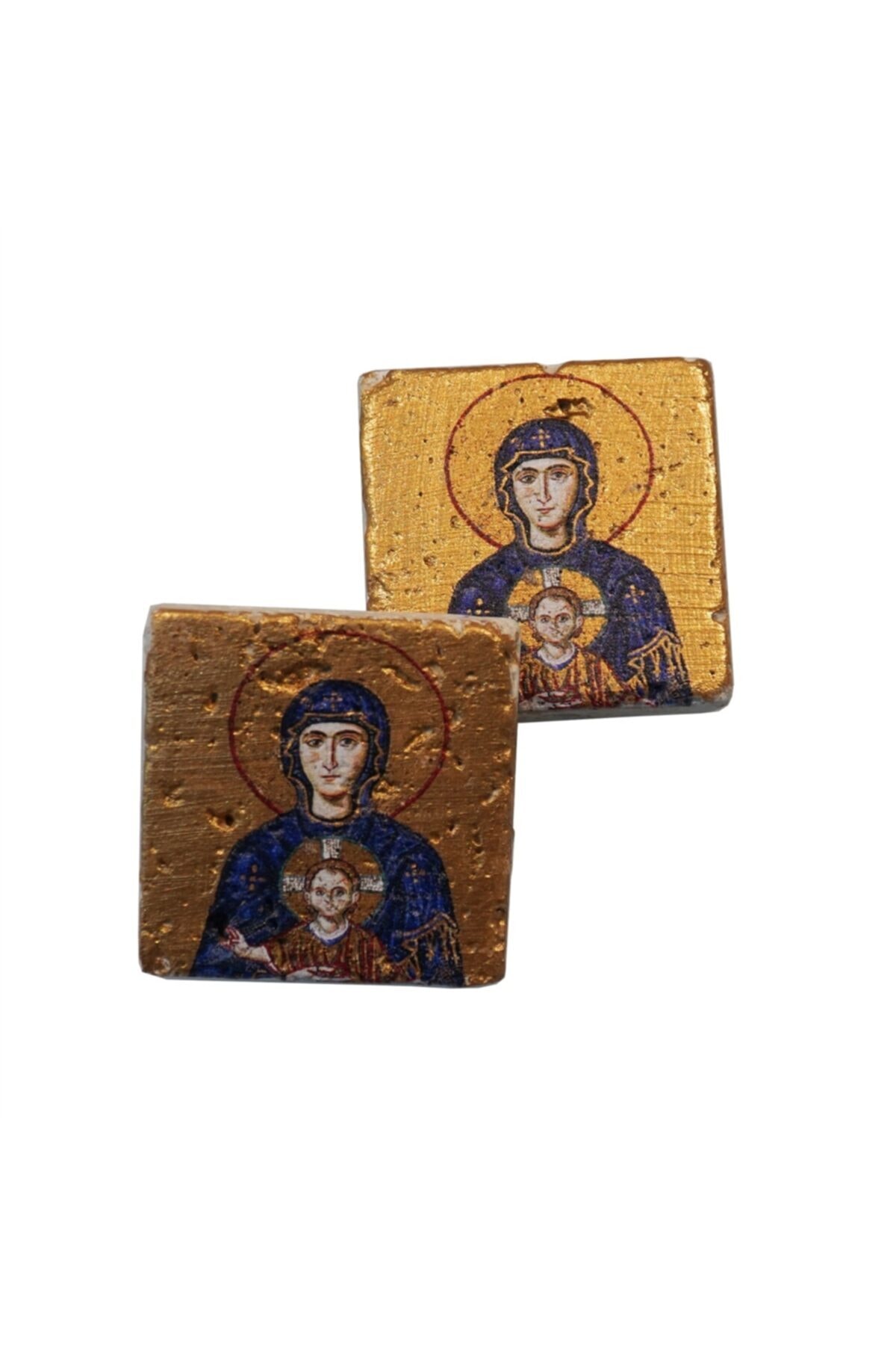 Anadolia Meryem Ana Ve Çocuk Isa Ayasofya Traverten Magnet