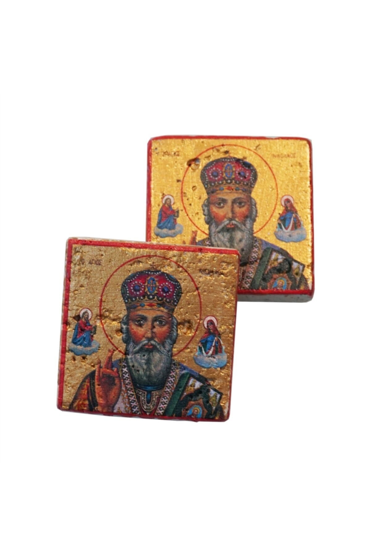 Anadolia Aziz Nikolas Teslis Varaklı Traverten Magnet