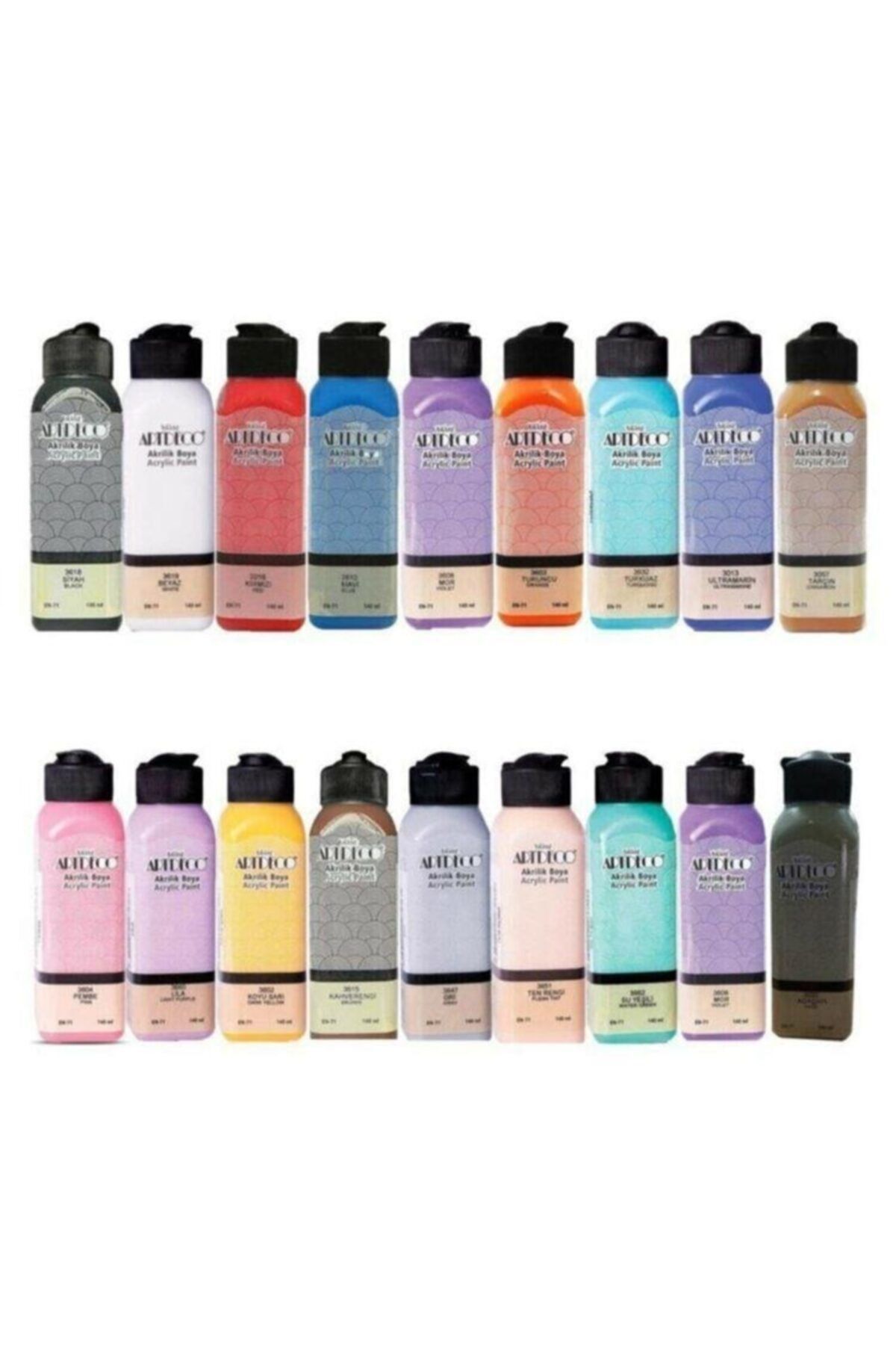 Artdeco Akrilik Boya 140 Ml. X 18 Renk Set