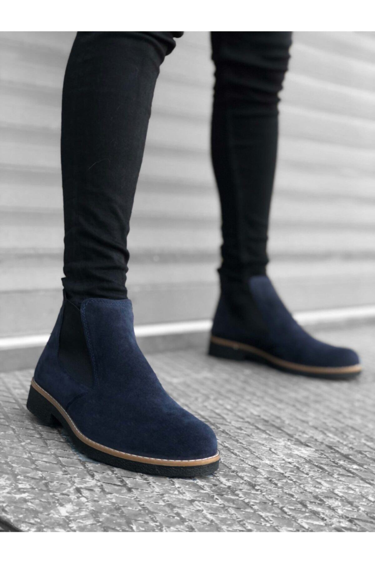 Erbilden Er0058 Chelsea Bağcıksız Lastikli Set Laci Erkek Yarım Bilek Bot