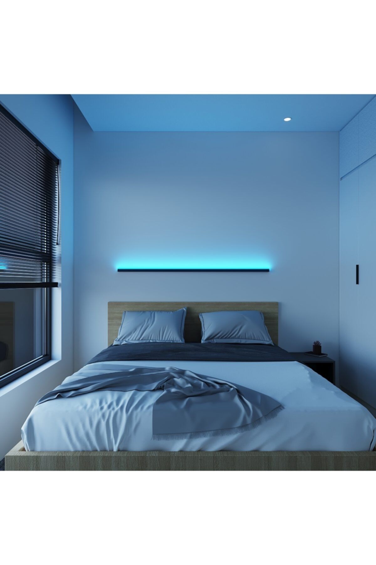 bluedıgıtal Uzaktan Kumandalı Led Abajur Gece Lambası Rgb 256 Renk Yuksek Işık Sistemi
