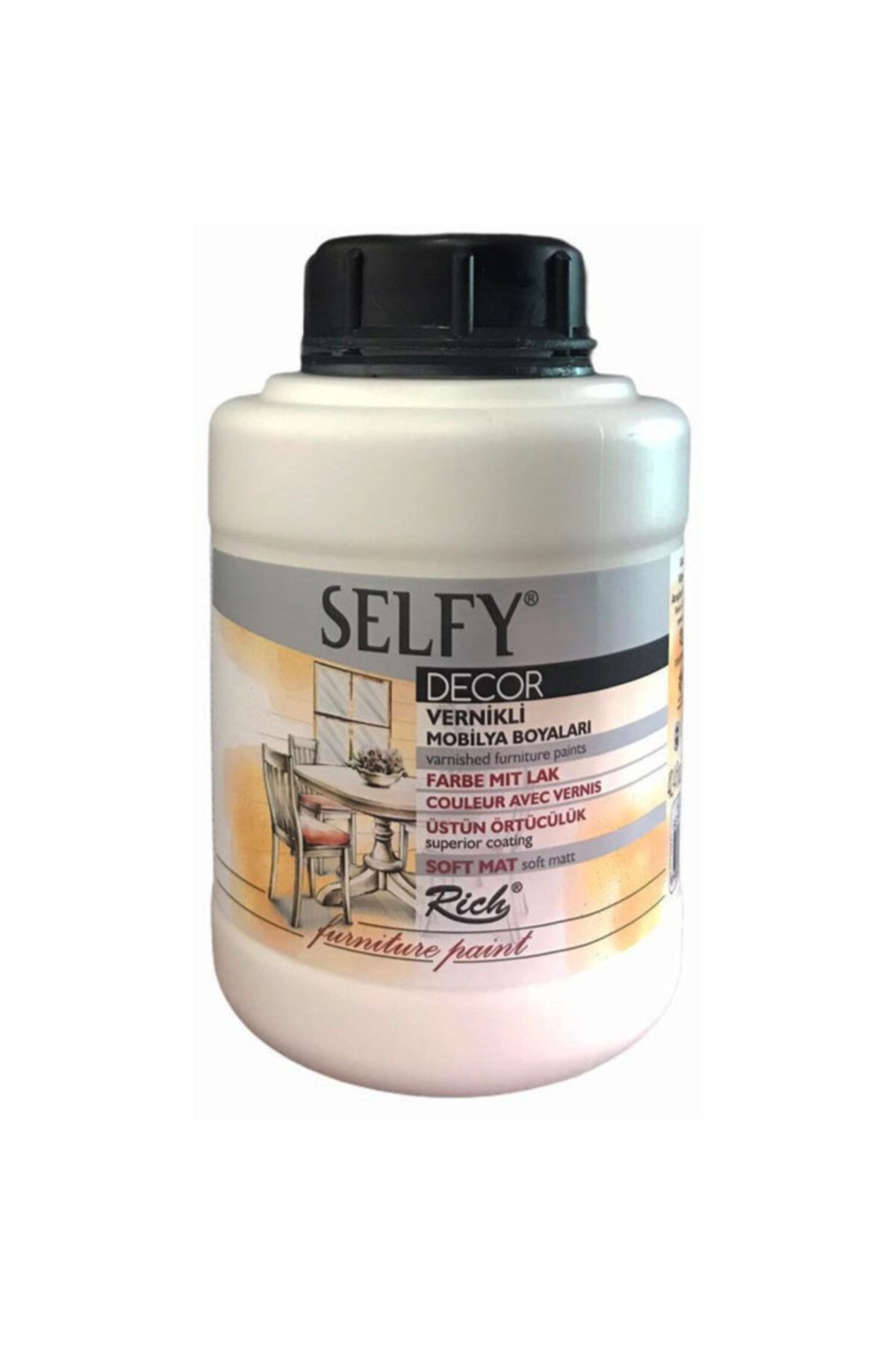 Rich Boya Rich Selfy Decor Akrilik Boya 1250 Cc Beyaz
