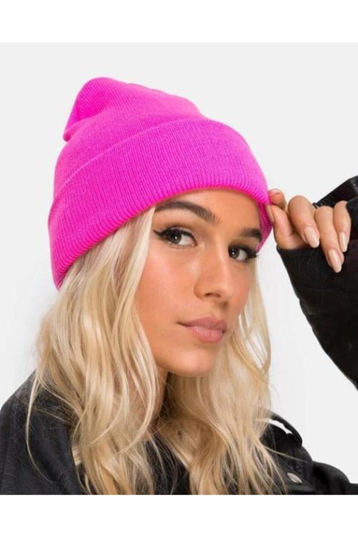 Mathilda Aksesuar Unisex Basic Bere Neon Pembe