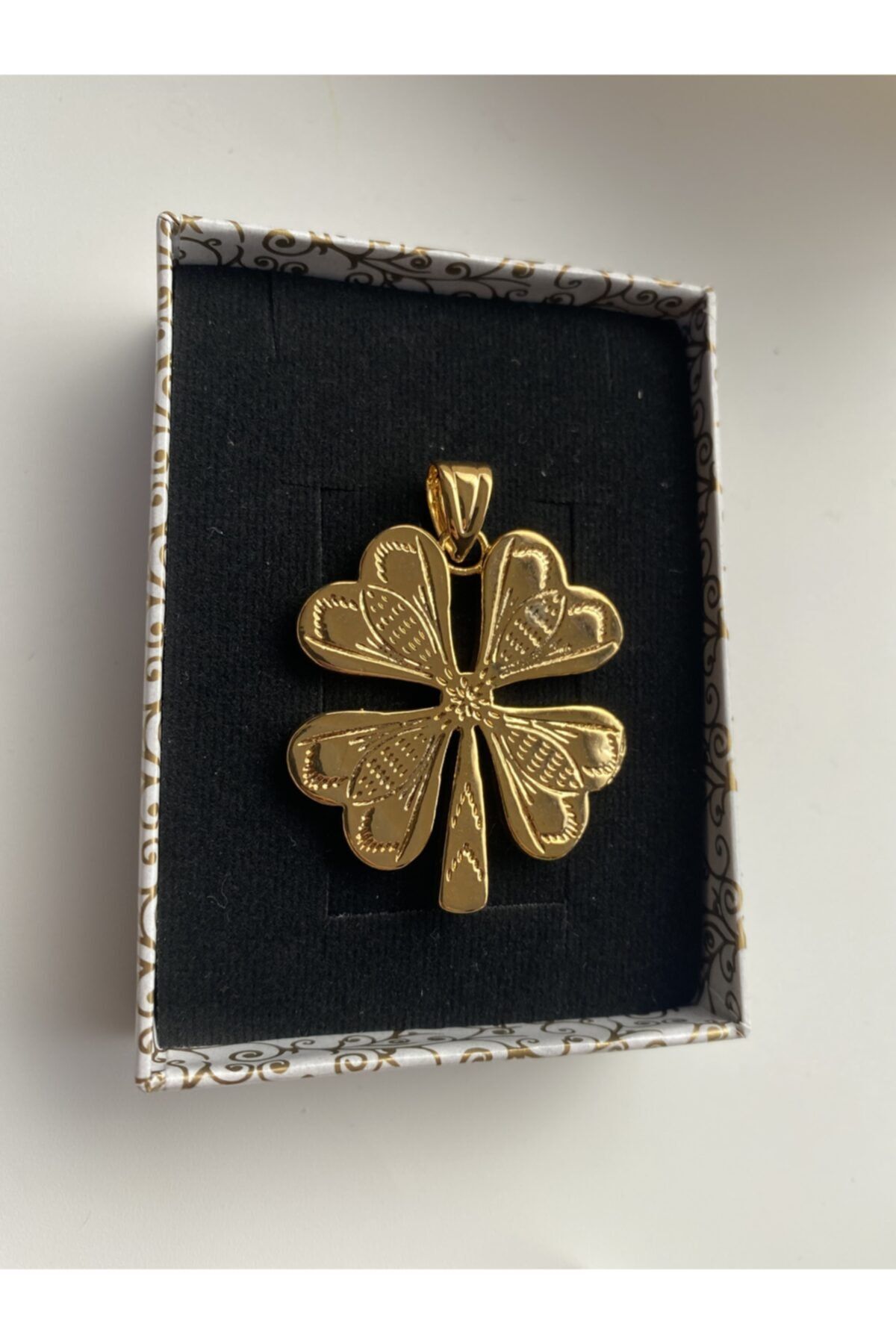 Jh Jewelry 22 Ayar Altın Kaplama Yonca Kolye Ucu