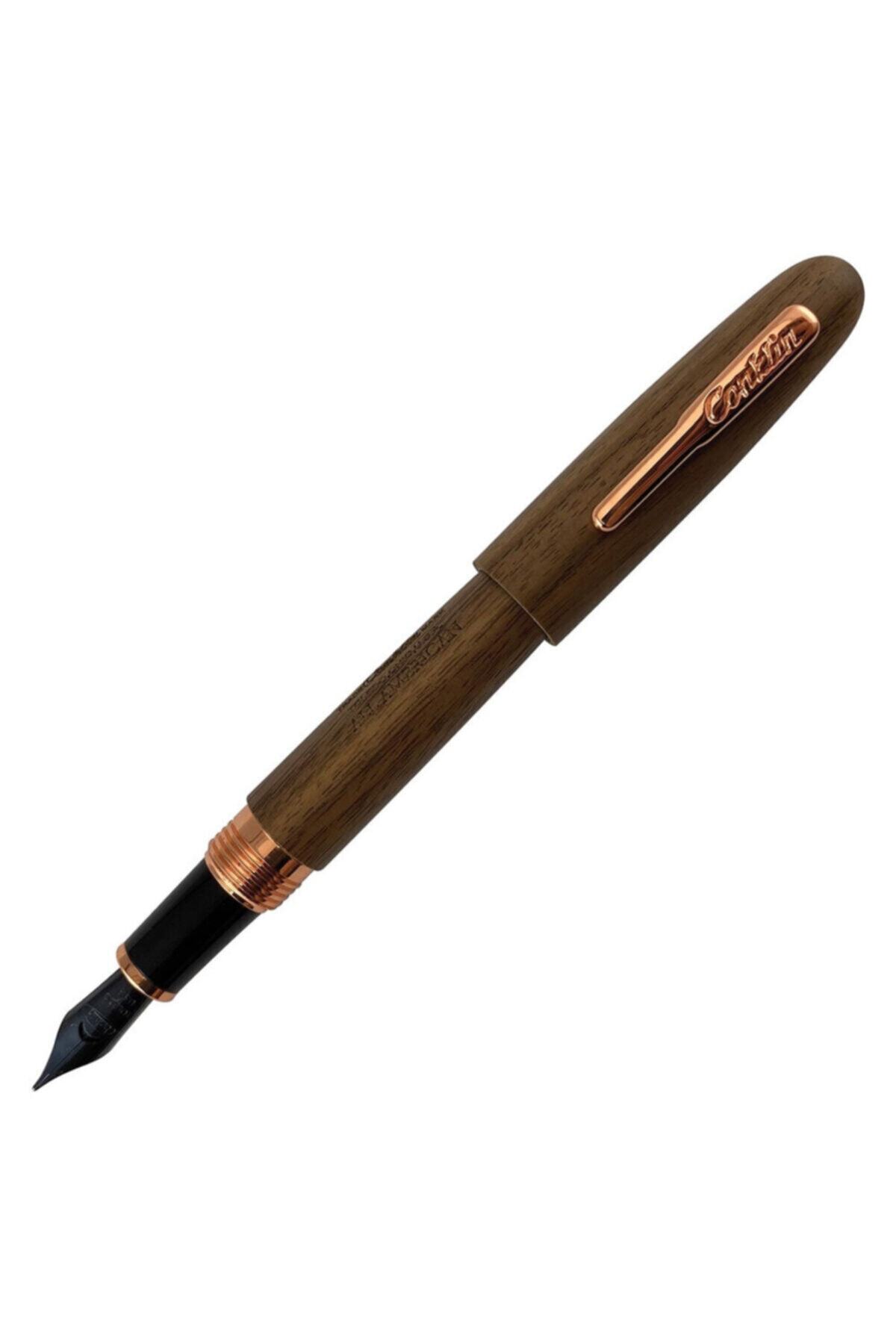 Conklin All American Golden Walnut Rosegold Dolma Kalem M Ck71702
