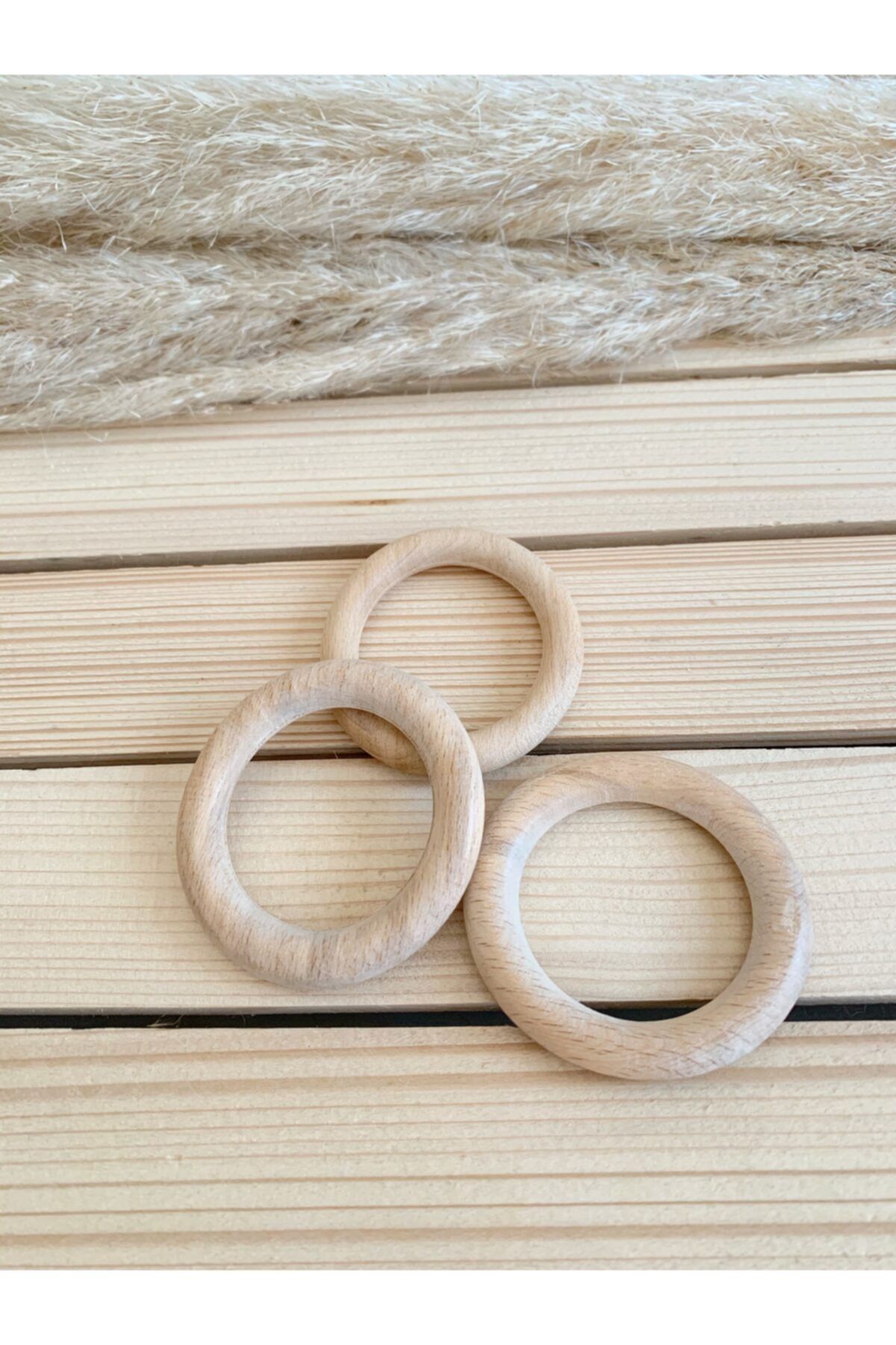 makrobel Diş Kaşıyıcı Ahşap Halka 5 Cm