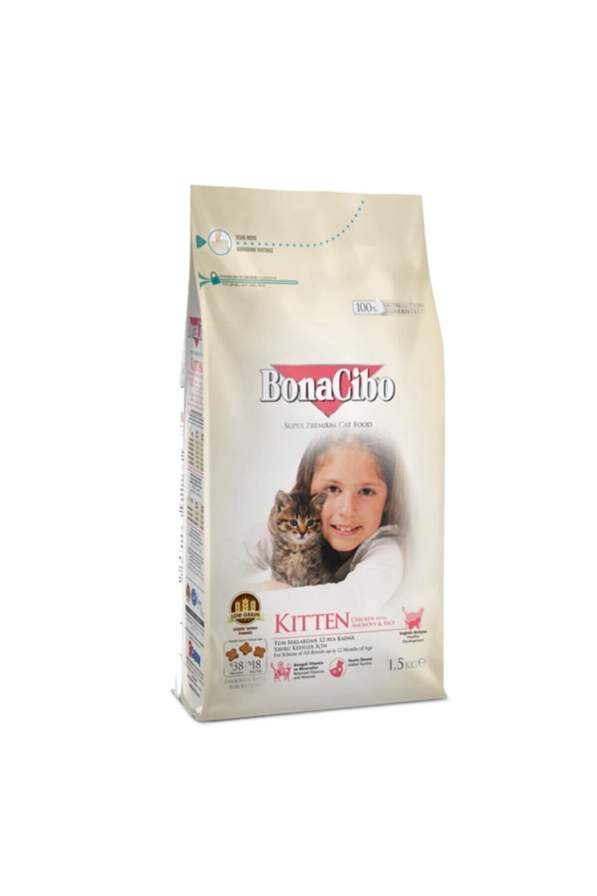 CATDOG SHOP Bonacibo Kitten Tavuklu (hamsi Ve Pirinç Eşliğinde) Yavru Kedi Maması 1,5 kg