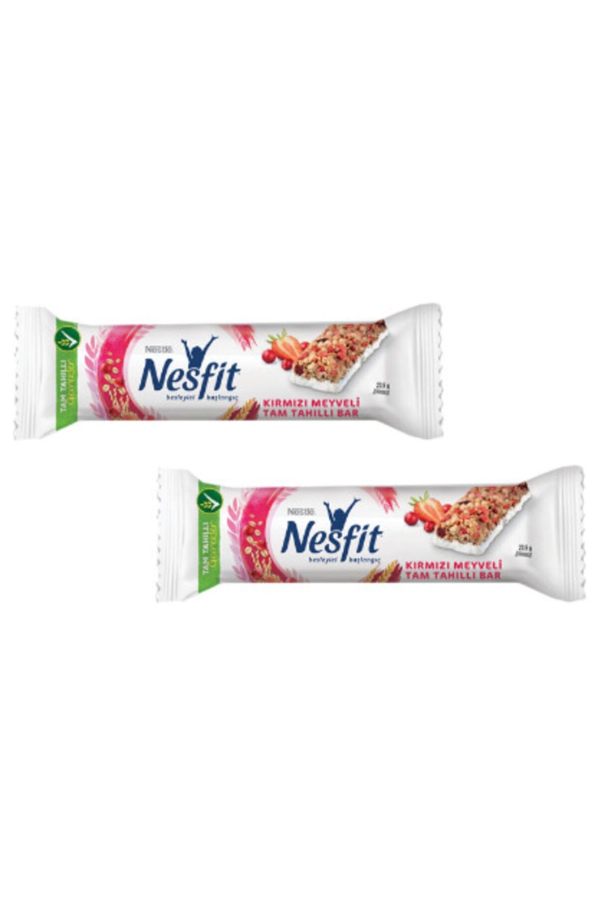 Nestle Nesfit Kırmızı Meyveli Tam Tahıllı Bar 23,5 Gr. X 2 Adet