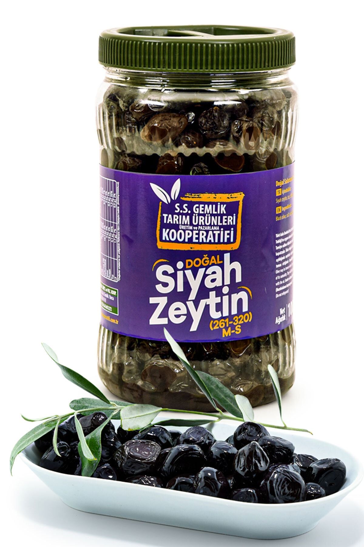 Gemlik Zeytin Kooperatifi Siyah Zeytin M-s 261-320 Kalibre