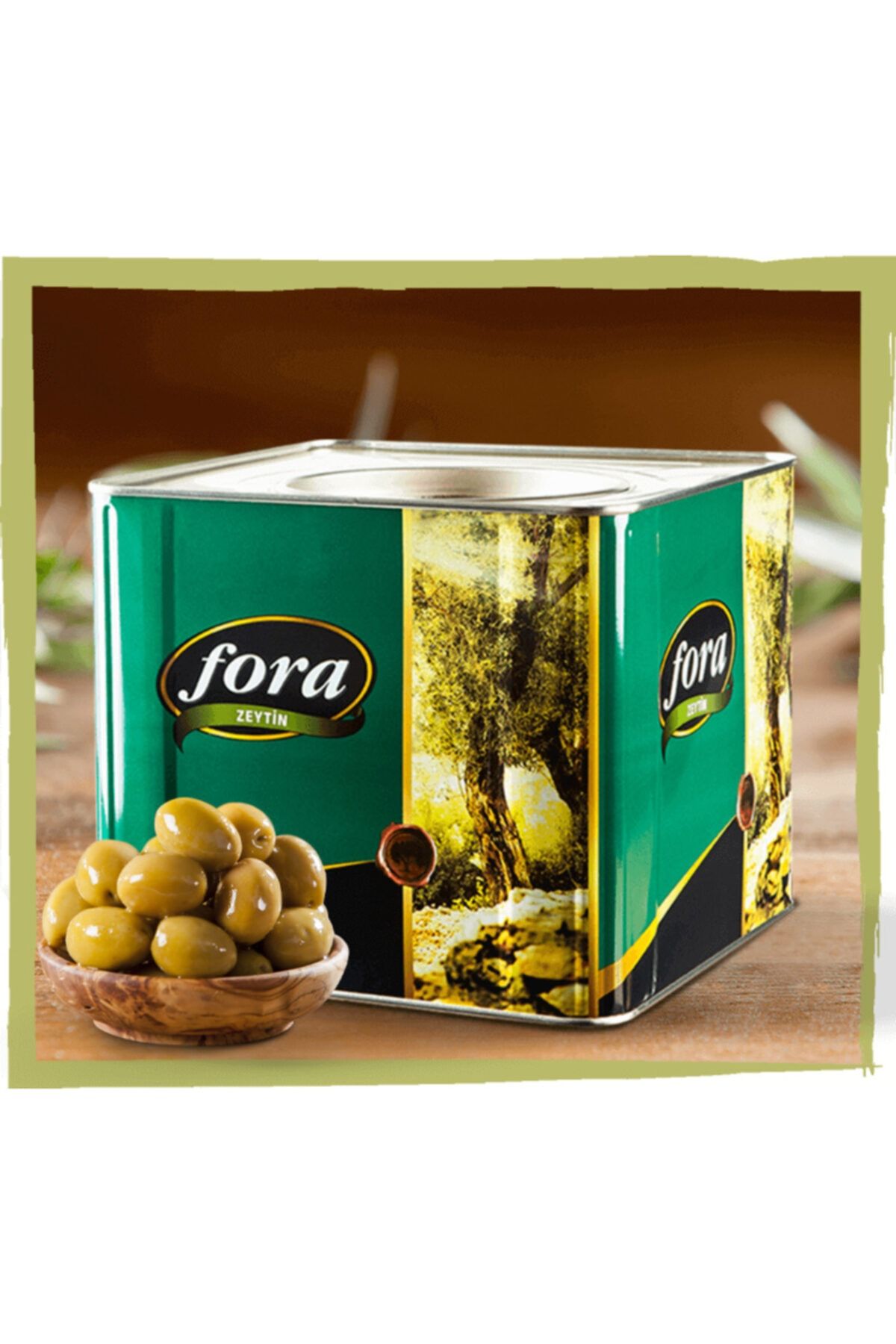 FORA Fr Domat Kırma Yeşil Zeytin 5 Kg 111-140 Klbr