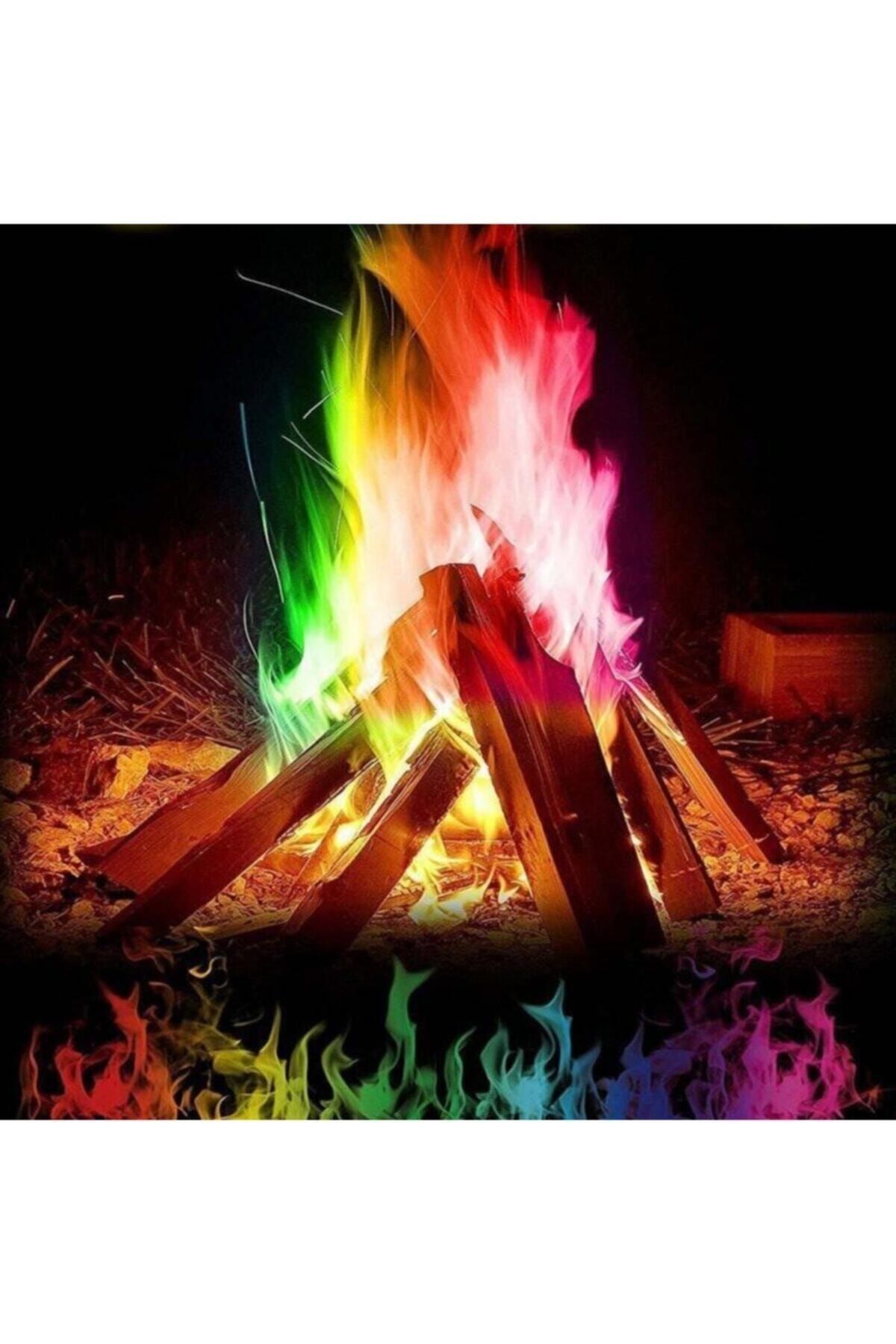 Kutal Sihirli Kamp Piknik Ateşi Tozu Magic Fire Sihirli Ateş