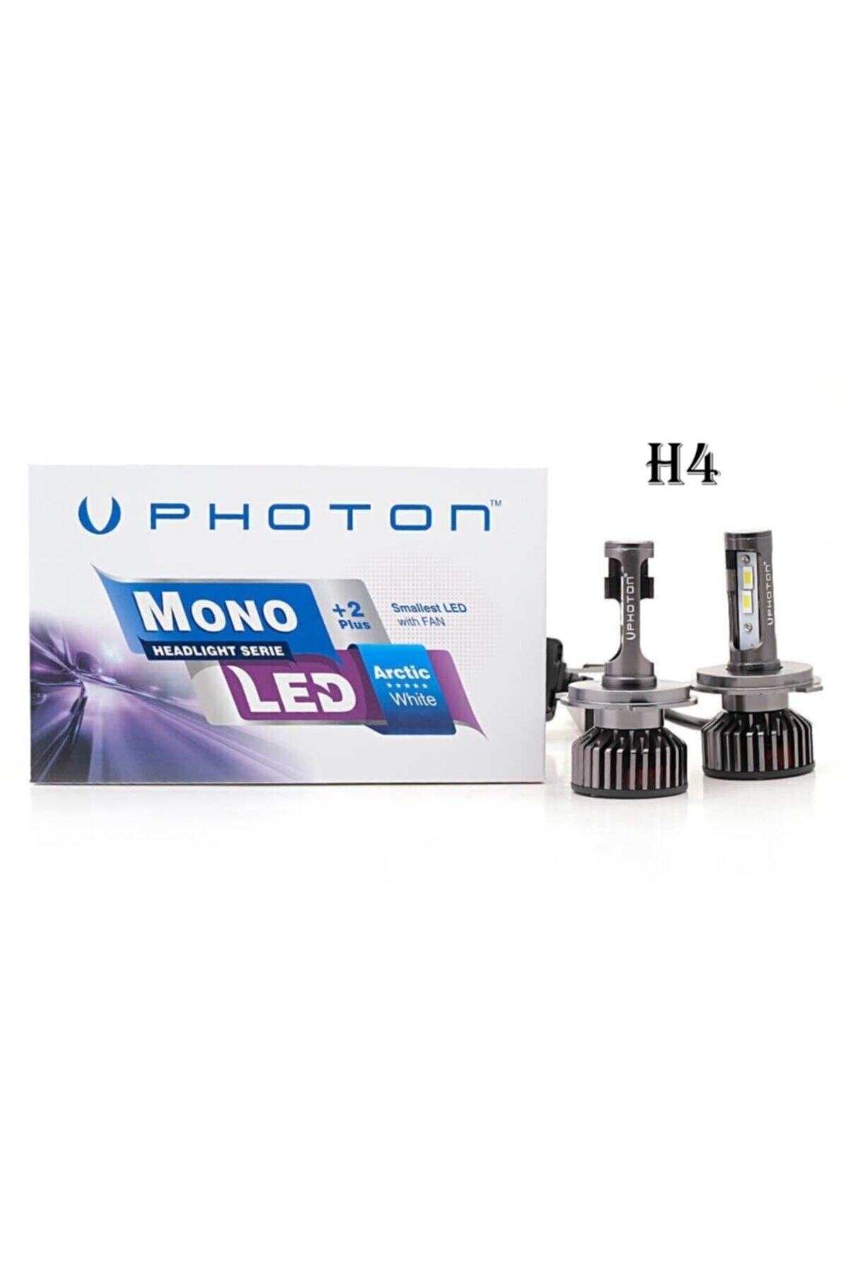 Photon H4 Mono Mini Led Xenon Beyaz Far Ampulu Şimşek Etkili Zenon